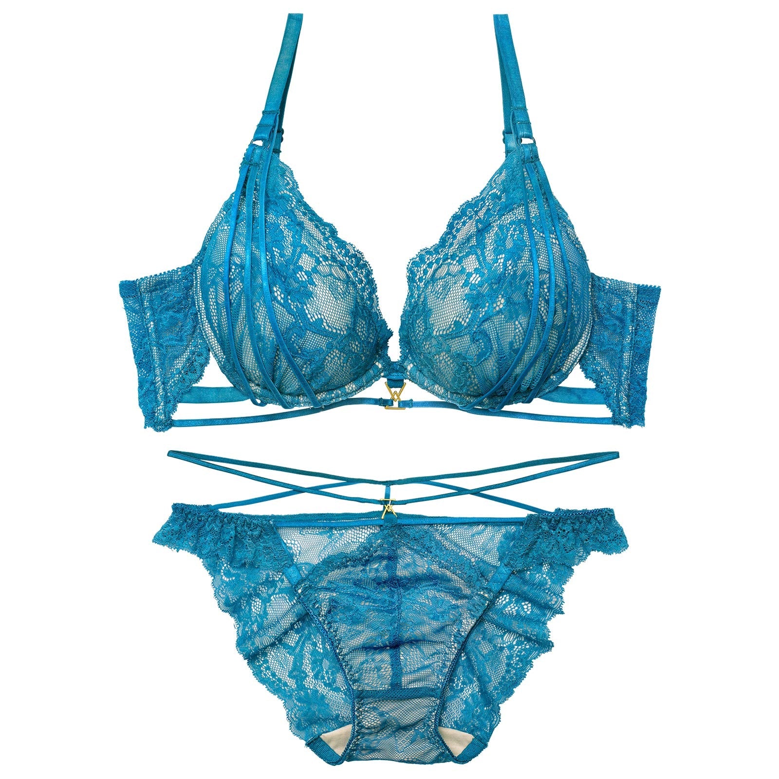 2/4新作!【Reinest】センシュアルレーシィコードブラジャー&バック透けフルバックショーツ