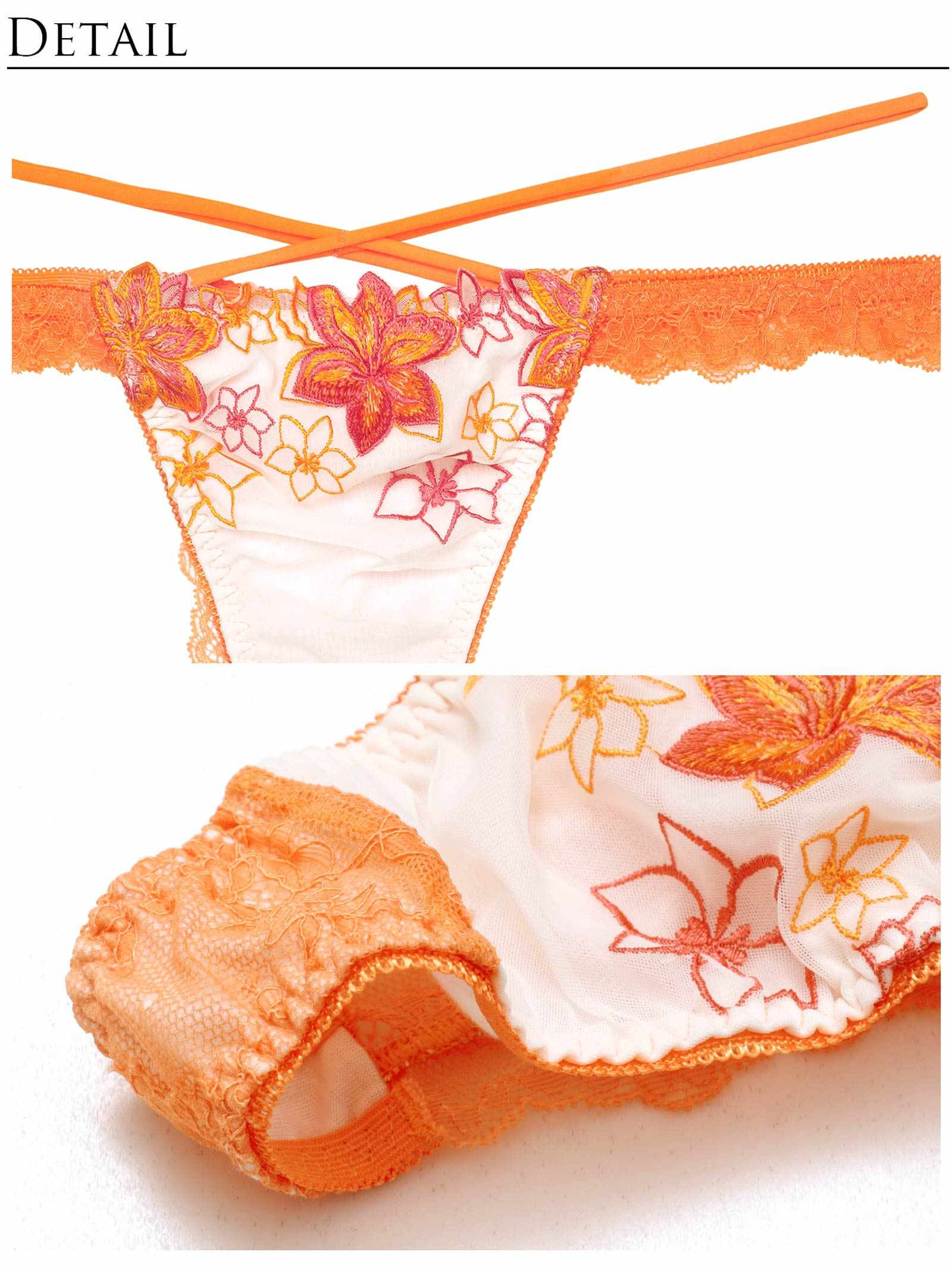 8/6新作!【永尾まりや着用】【Reinest】ラグジュアリー クレマチスブラジャー&バック透けTバックショーツ