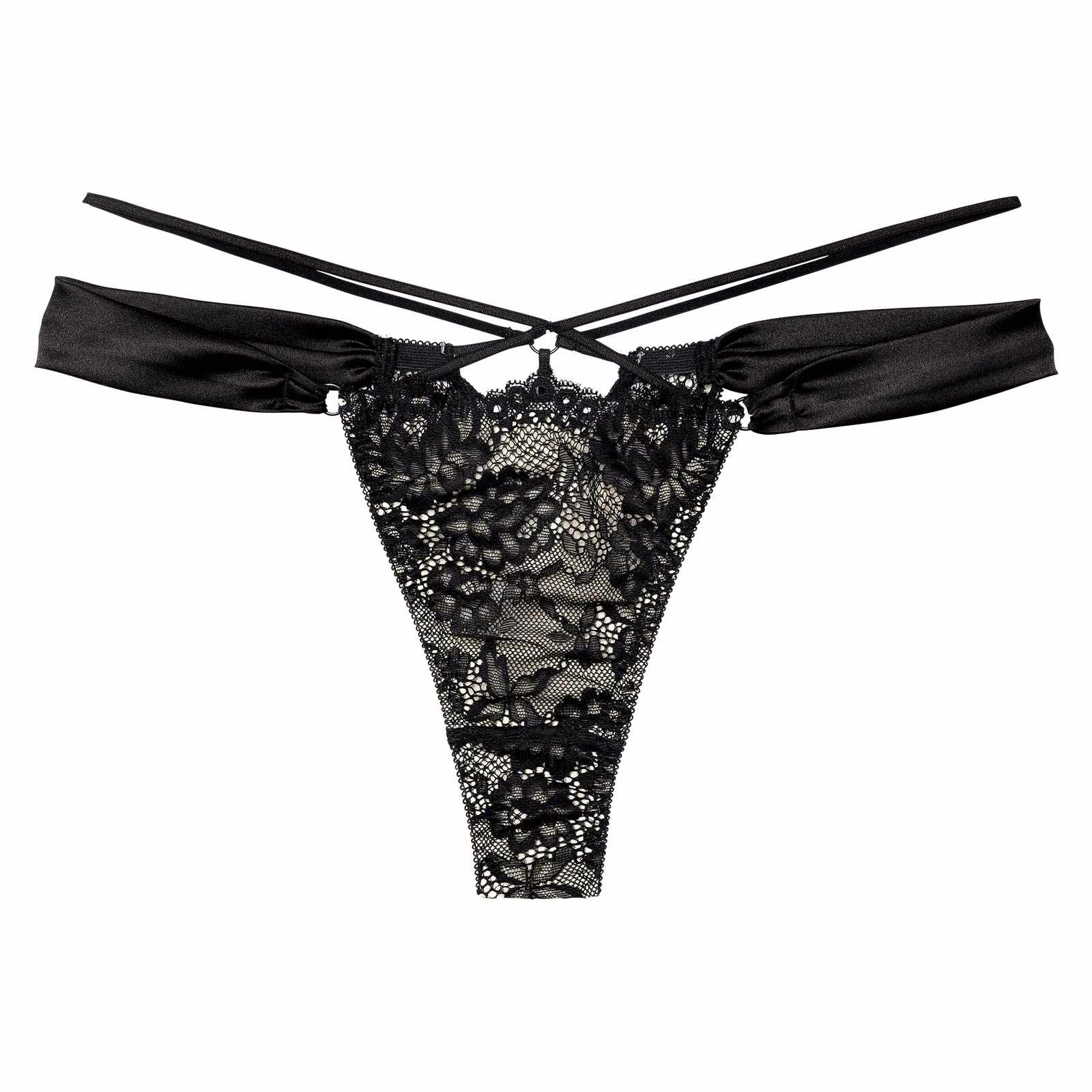 10/8新作!【Reinest】グラマラスサテンコードバック透け選べるショーツ[おそろいショーツ]