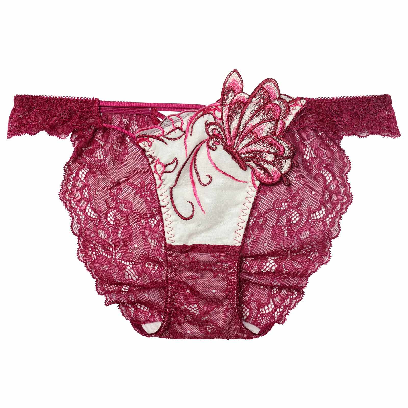 11/26新作!【Reinest】アラベスクパピヨンレースバック透け選べるショーツ[おそろいショーツ]