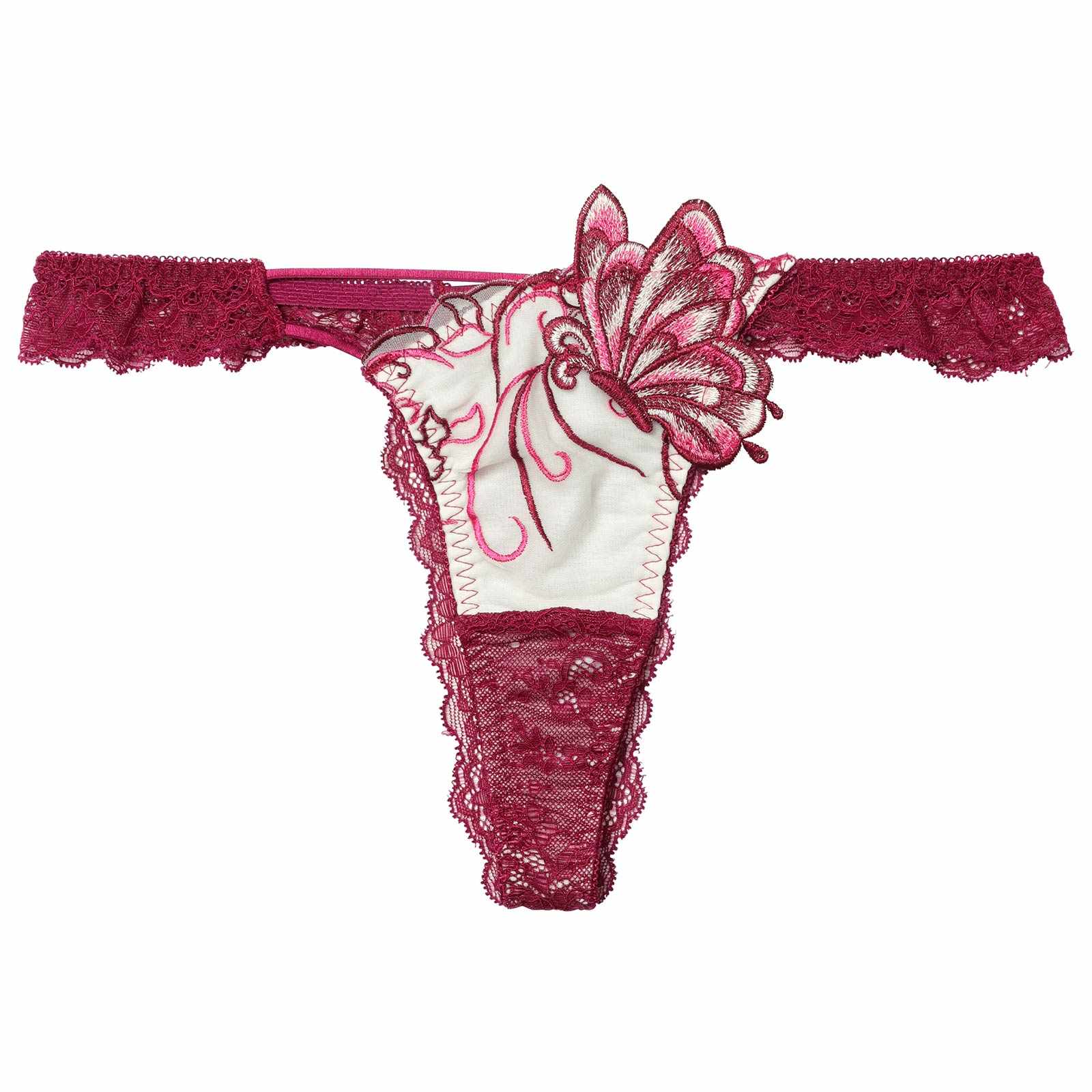 11/26新作!【Reinest】アラベスクパピヨンレースバック透け選べるショーツ[おそろいショーツ]