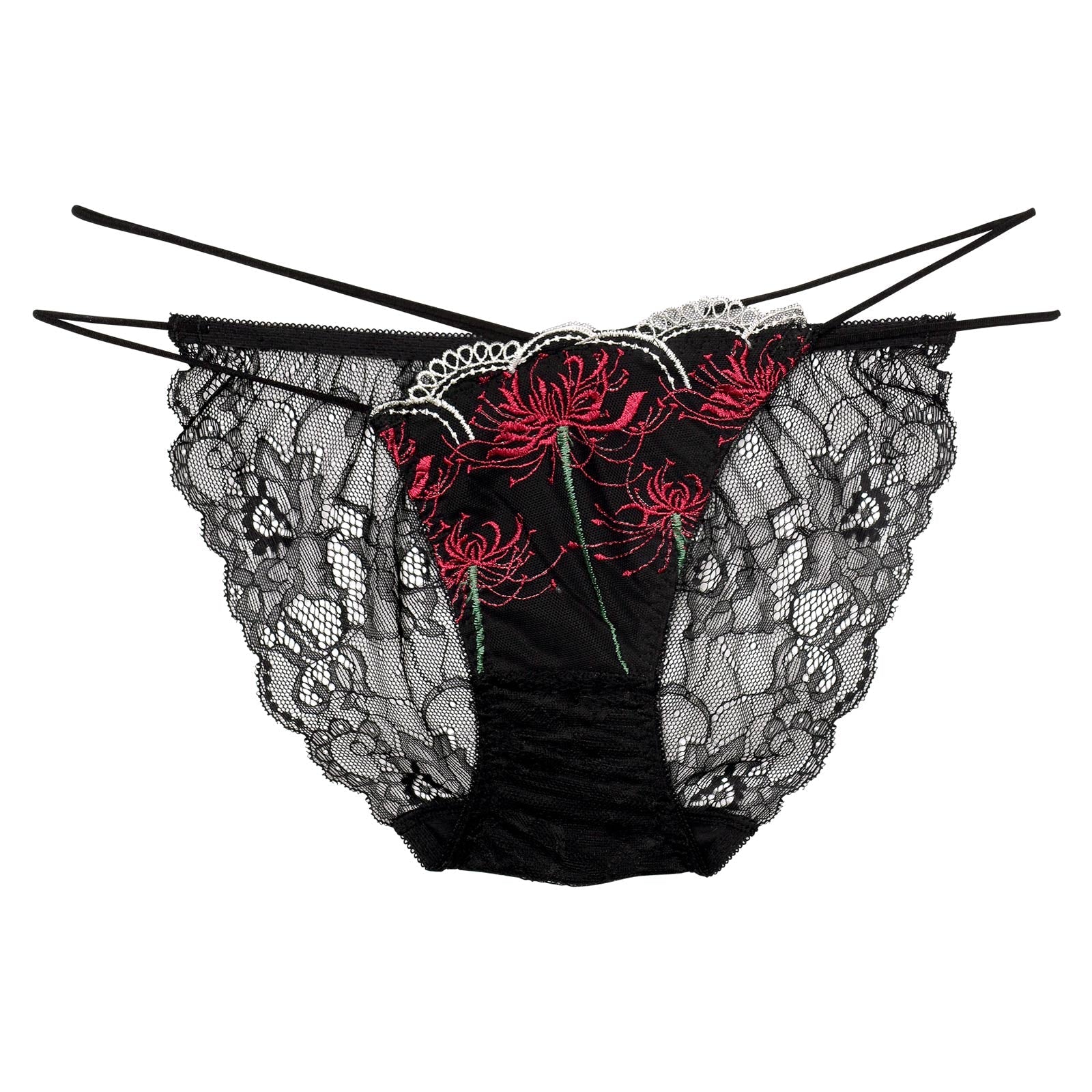 【Reinest】スパイダーリリーレースバック透け選べるショーツ[おそろいショーツ]