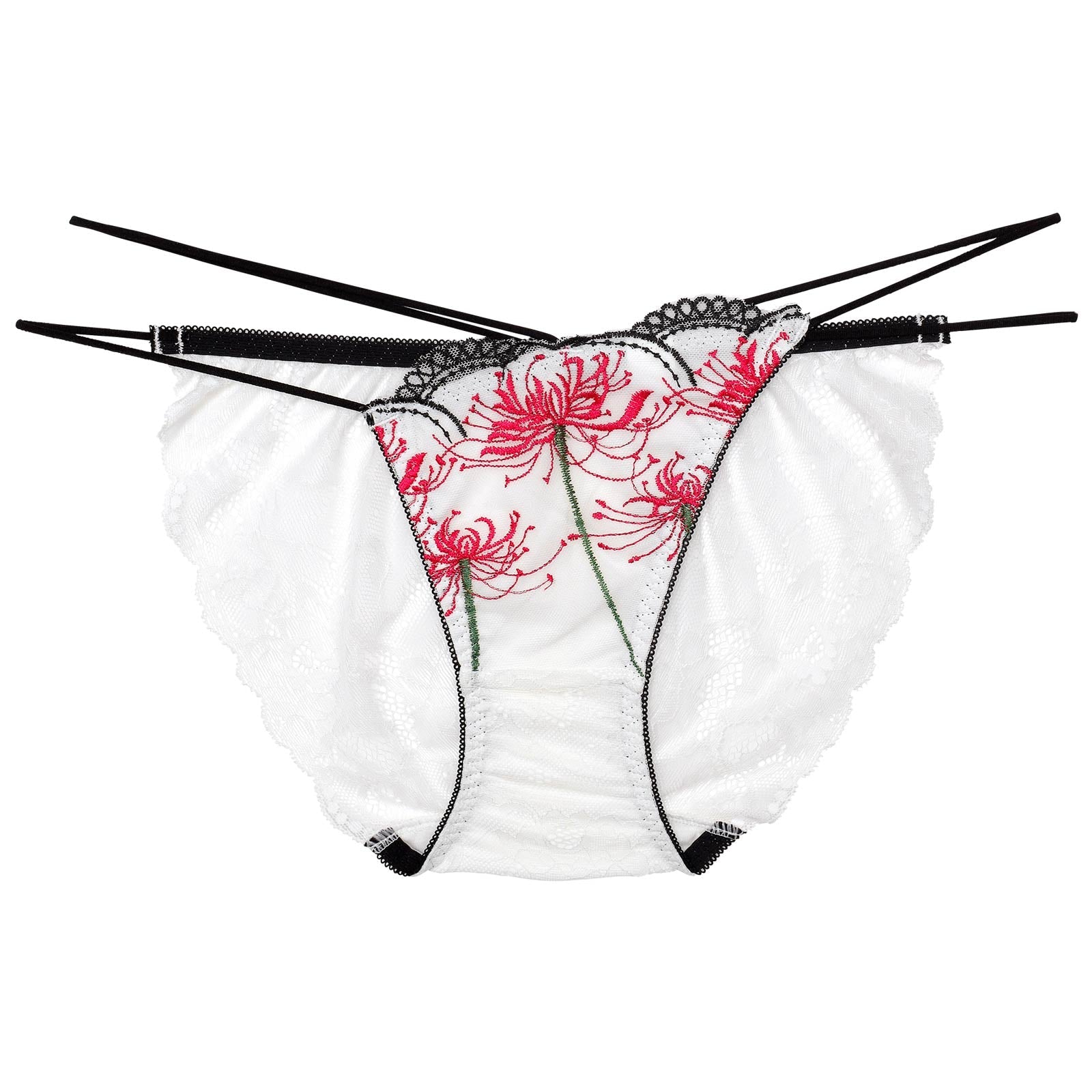 【Reinest】スパイダーリリーレースバック透け選べるショーツ[おそろいショーツ]