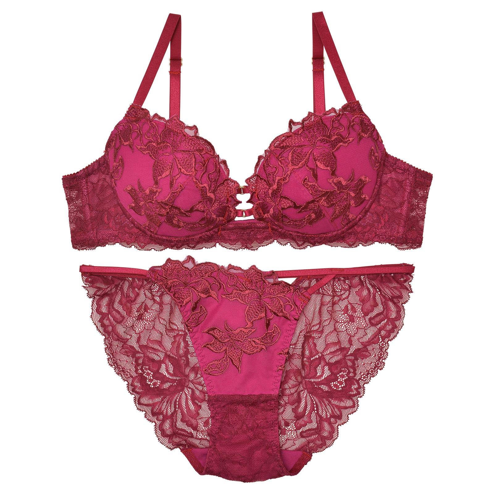 【Reinest】ラフィネアマリリスブラジャー&バック透けフルバックショーツ - 【公式】247Lingerie