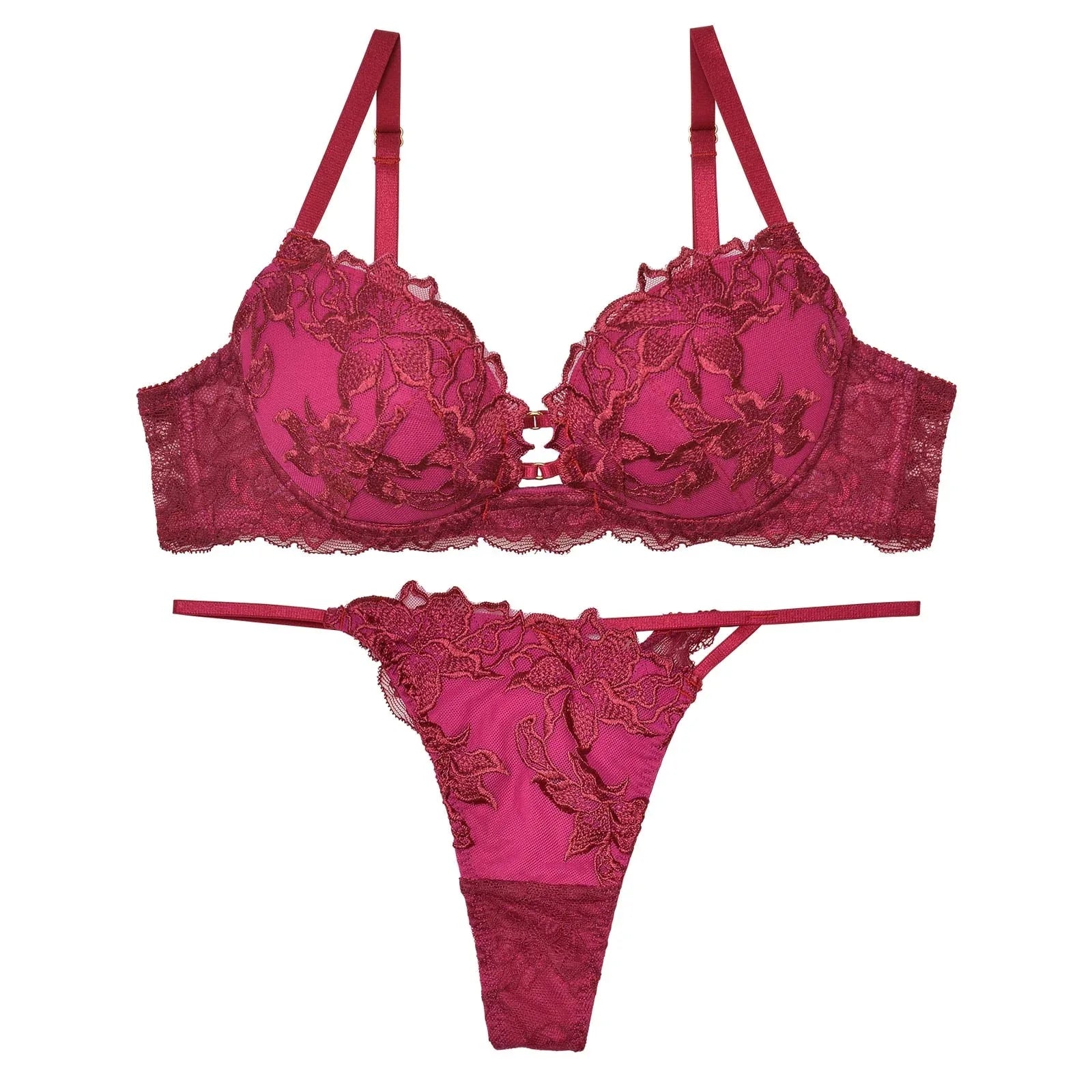 【Reinest】ラフィネアマリリスブラジャー&バック透けTバックショーツ - 【公式】247Lingerie