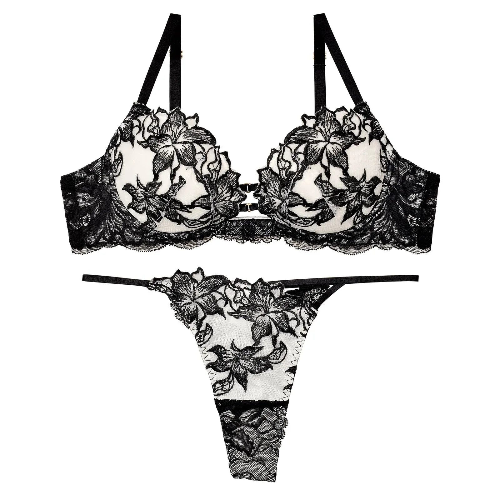 【Reinest】ラフィネアマリリスブラジャー&バック透けTバックショーツ - 【公式】247Lingerie