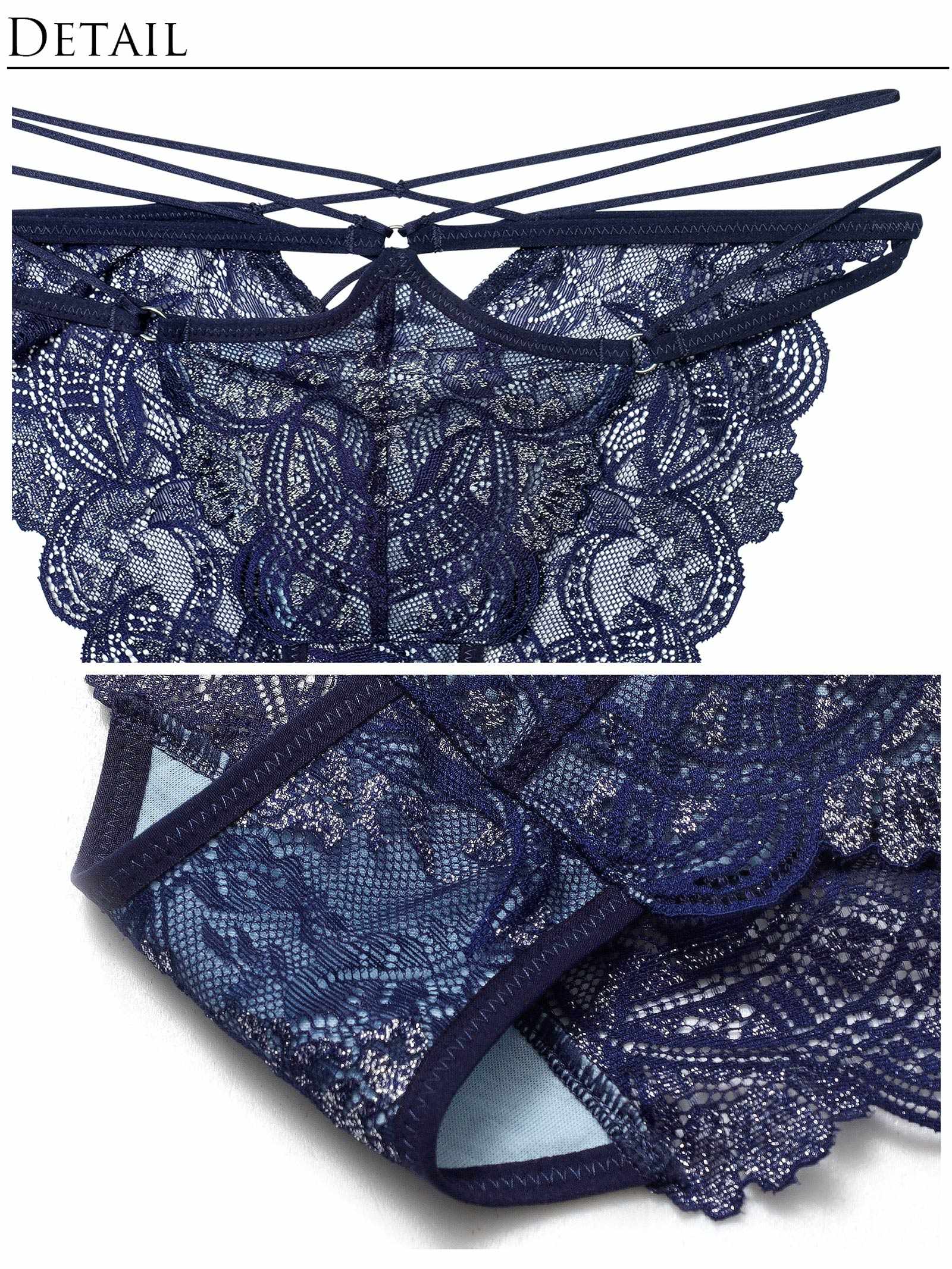 12/1新作!【永尾まりや着用】【Reinest】エレガントジュエルレースブラジャー&バック透けフルバックショーツ