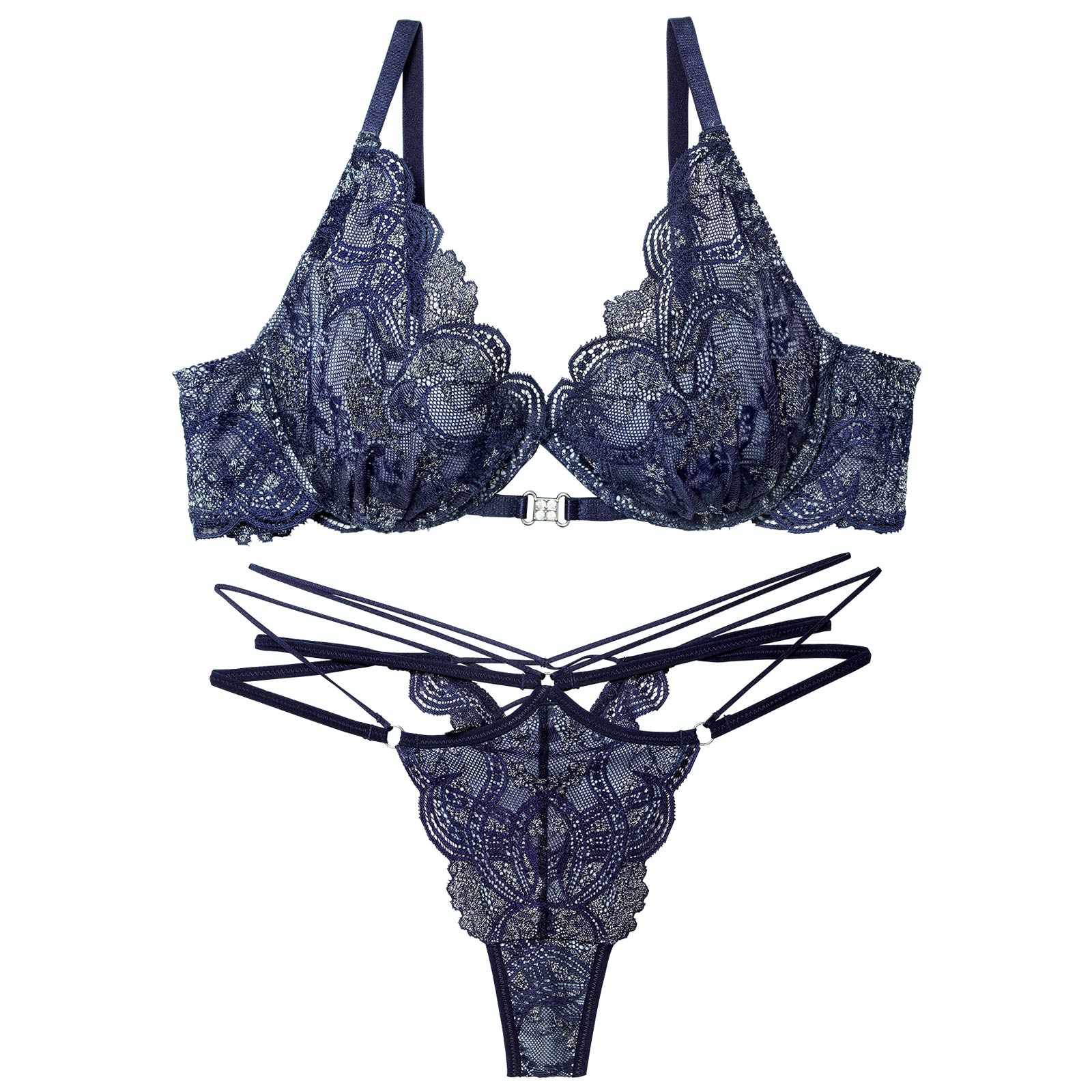 12/1新作!【永尾まりや着用】【Reinest】エレガントジュエルレースブラジャー&バック透けTバックショーツ