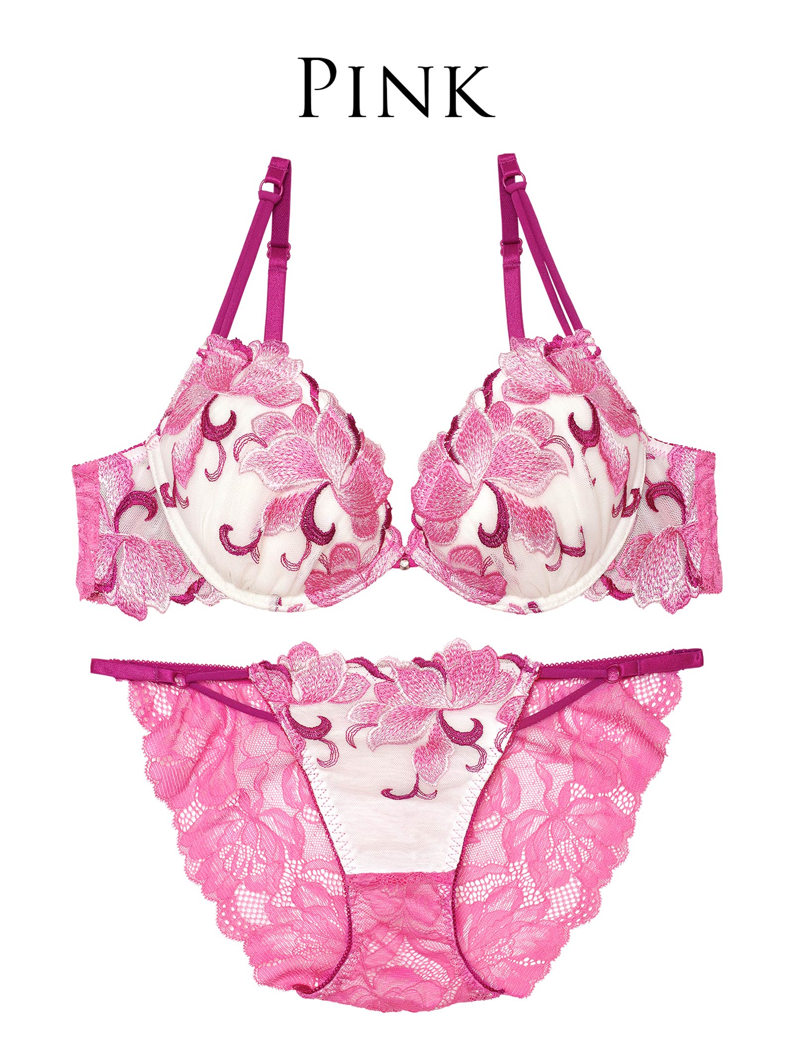 5/12新作!!【永尾まりや着用】【Reinest】ルミナスクイーンフラワーブラジャー&バック透けフルバックショーツ