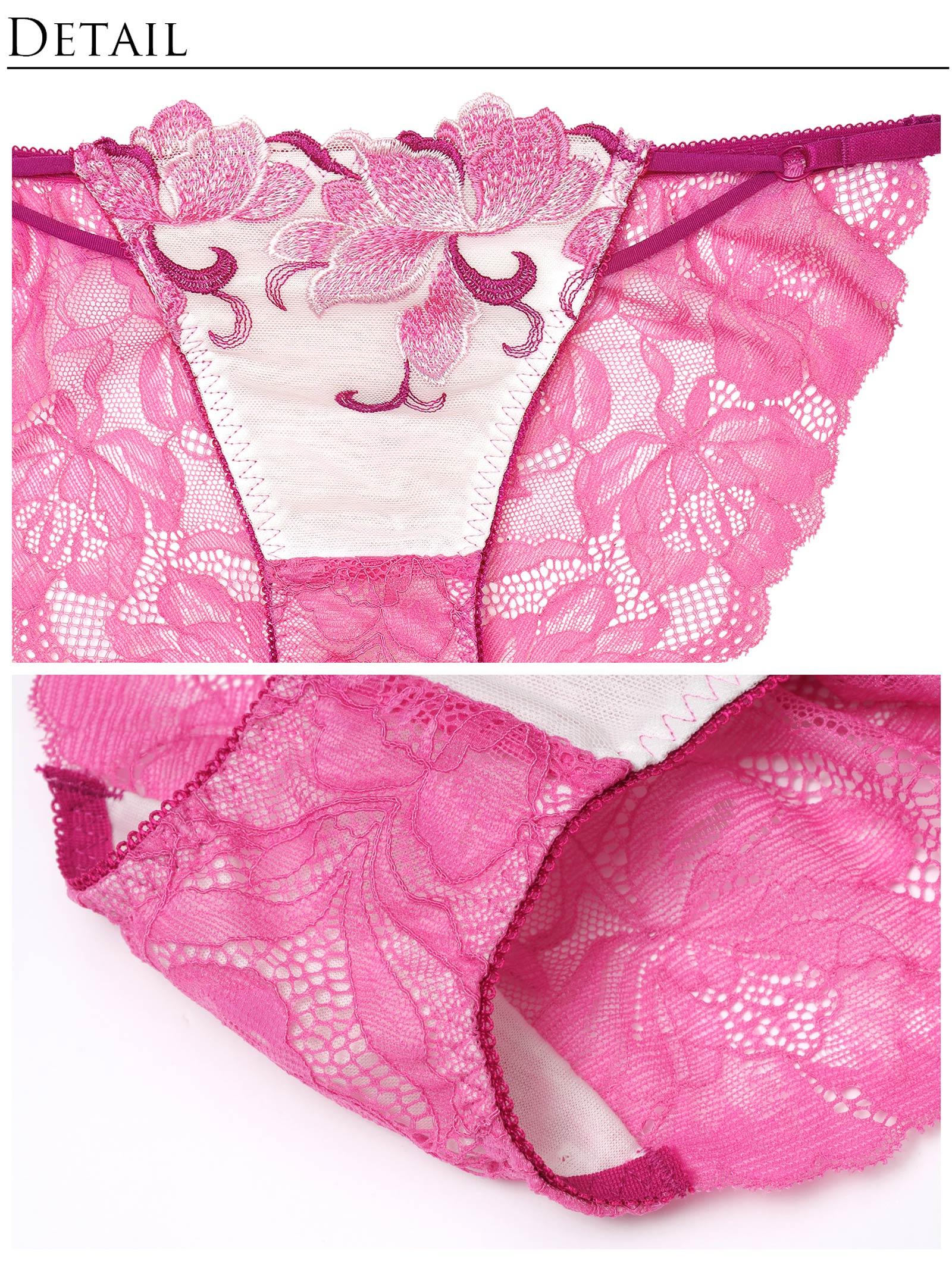 【永尾まりや着用】【Reinest】ルミナスクイーンフラワーブラジャー&バック透けフルバックショーツ - 【公式】247Lingerie