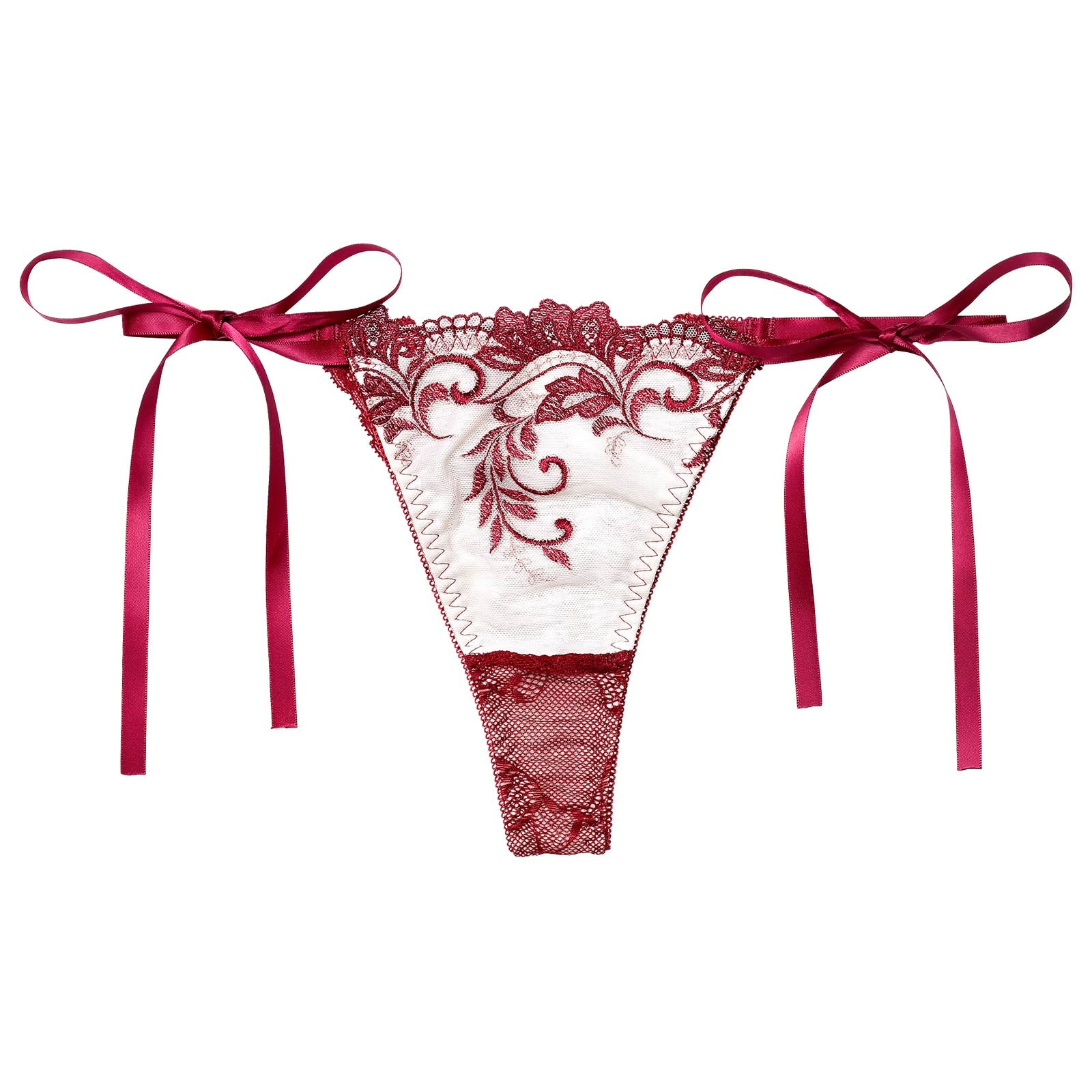 11/14新作!【永尾まりや着用】【Reinest】バロックリーフエンブロイダリーバック透け選べるショーツ[おそろいショーツ]