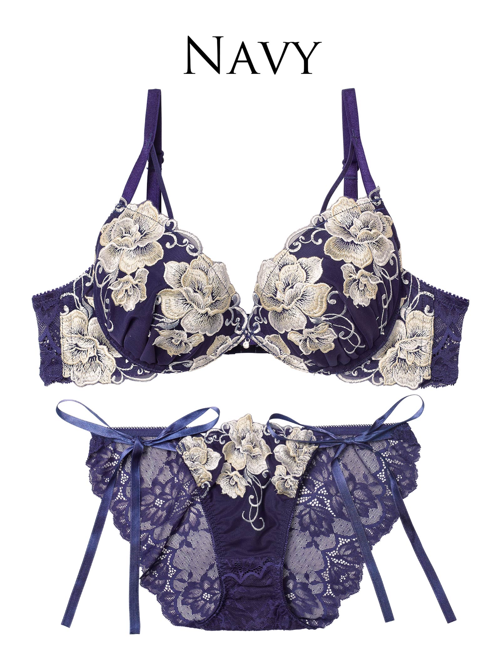 12/3新作!【永尾まりや着用】【Reinest】エターナル リッチローズブラジャー&サイド紐バック透けフルバックショーツ