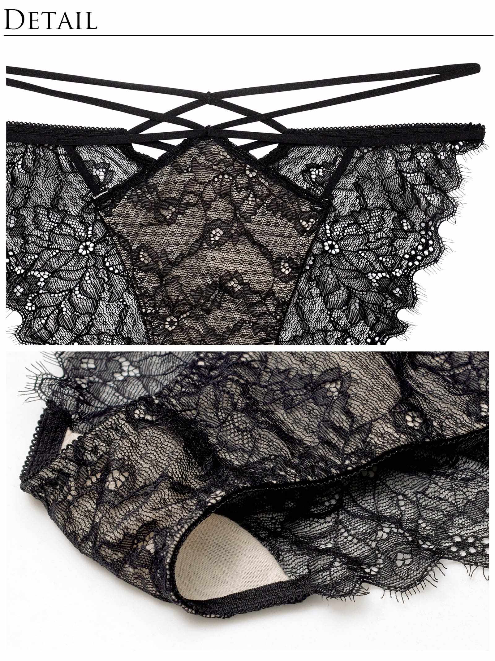 12/22新作!【Reinest】グラマラスフェザーローズブラジャー＆バック透けフルバックショーツ