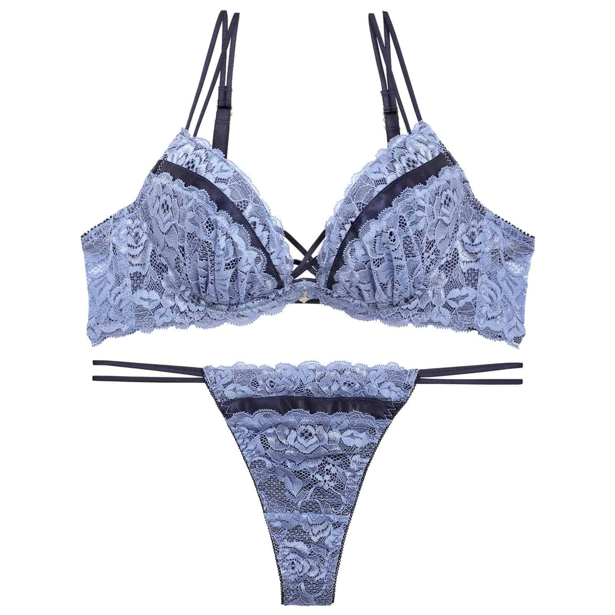 10/21新作!【Reinest】ダズリンレースコードブラジャー＆バック透けTバックショーツ