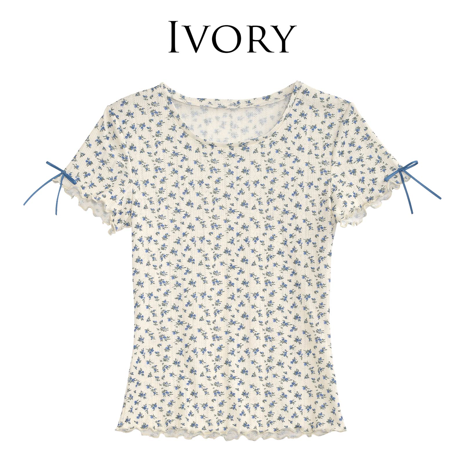 【明日花キララ着用/WhipBunny】Girly Flower T-shirt ガーリーフラワーTシャツ