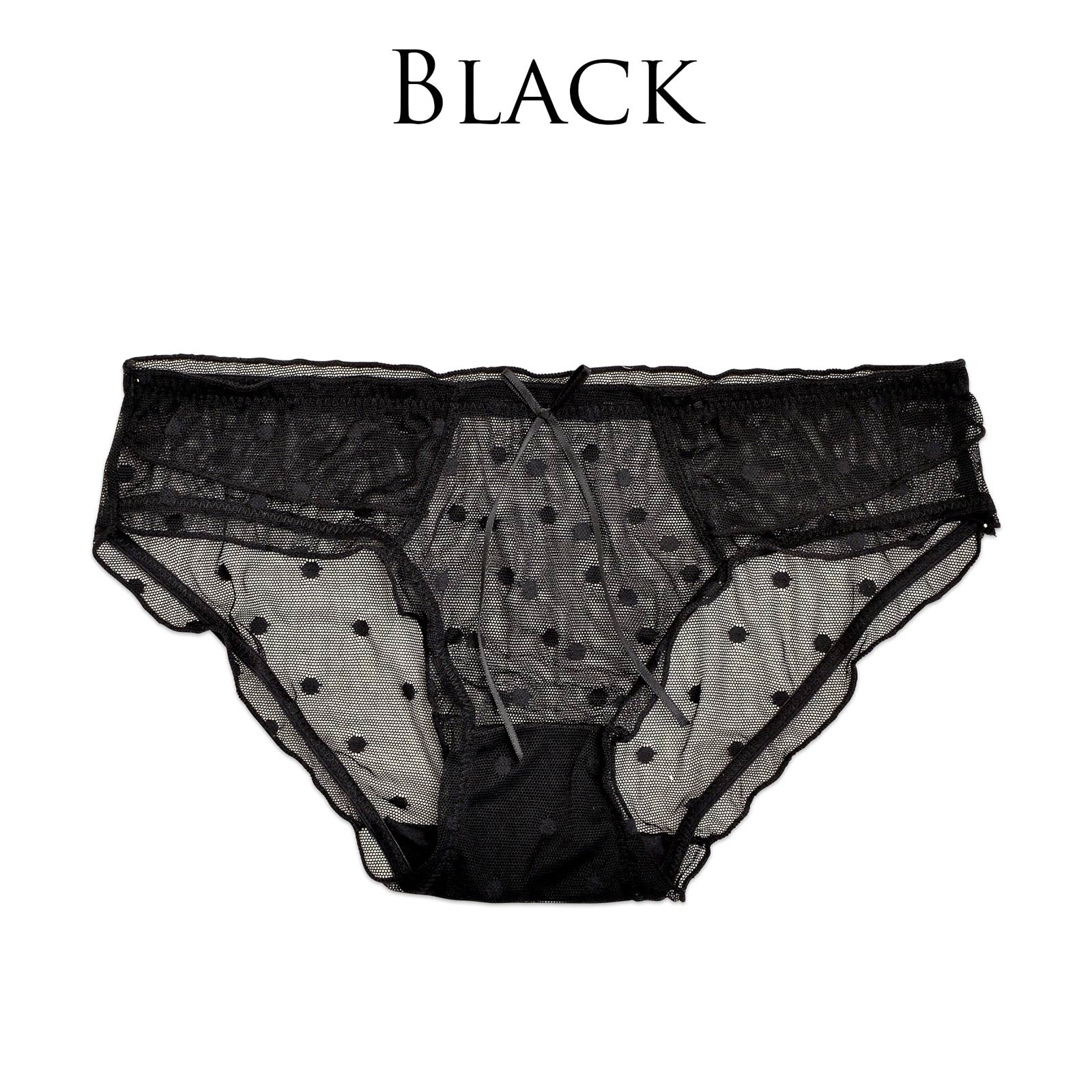 【明日花キララ着用/WhipBunny】Black Dot pattern Tulle Shorts ブラックドット柄チュールショーツ