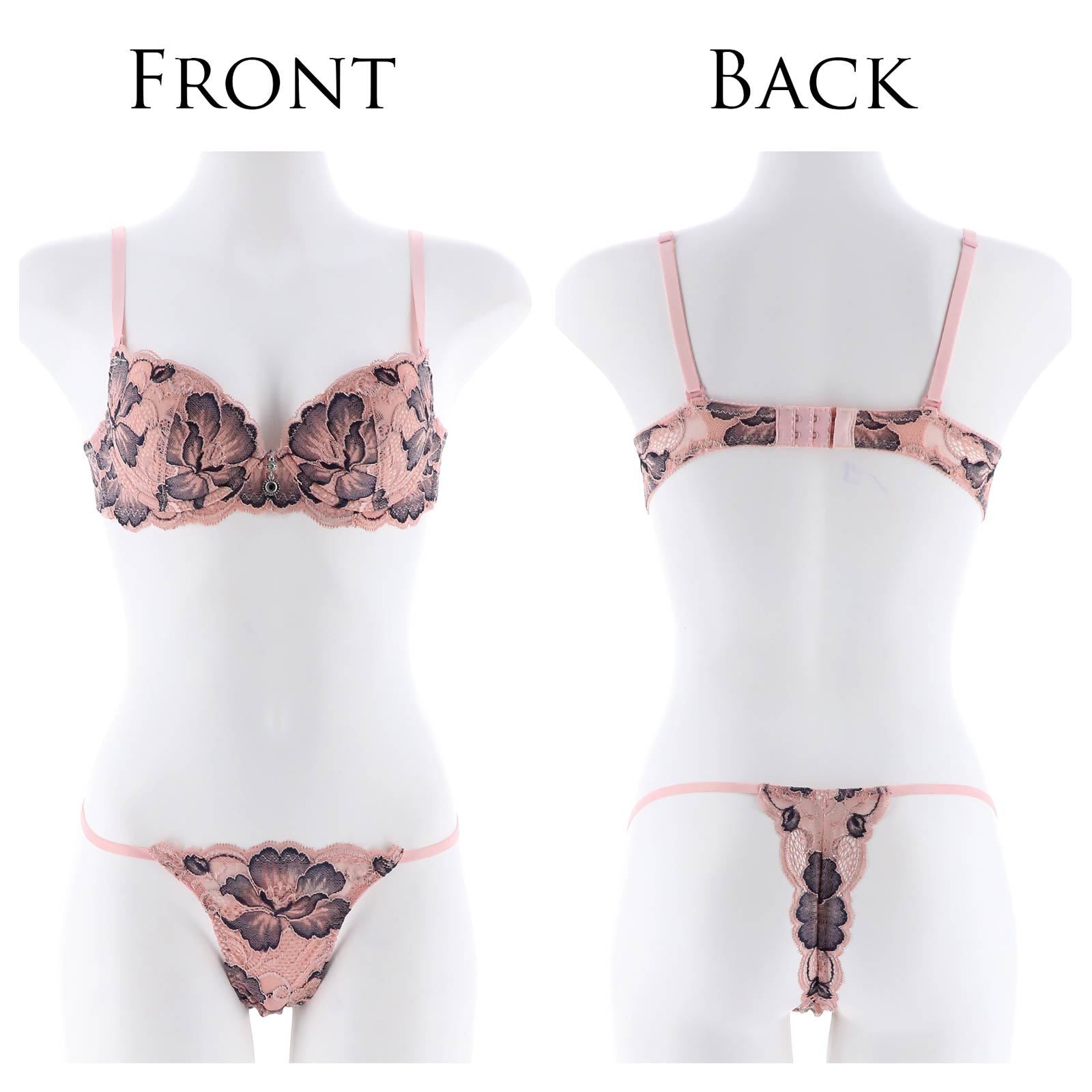 【明日花キララ着用/WhipBunny】Pure Fleur Bra&T-back / Pink ピュアフルールブラ&Tバック/ ピンク