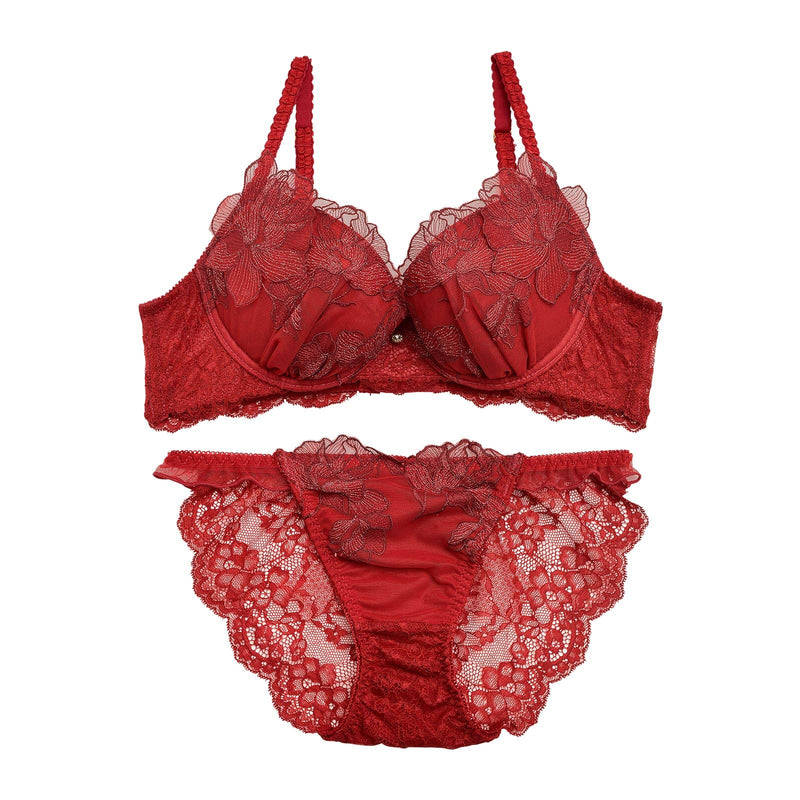 【明日花キララプロデュース/WhipBunny】Glitter Aphrodite Rose Bra&Shorts / Red グリッターア