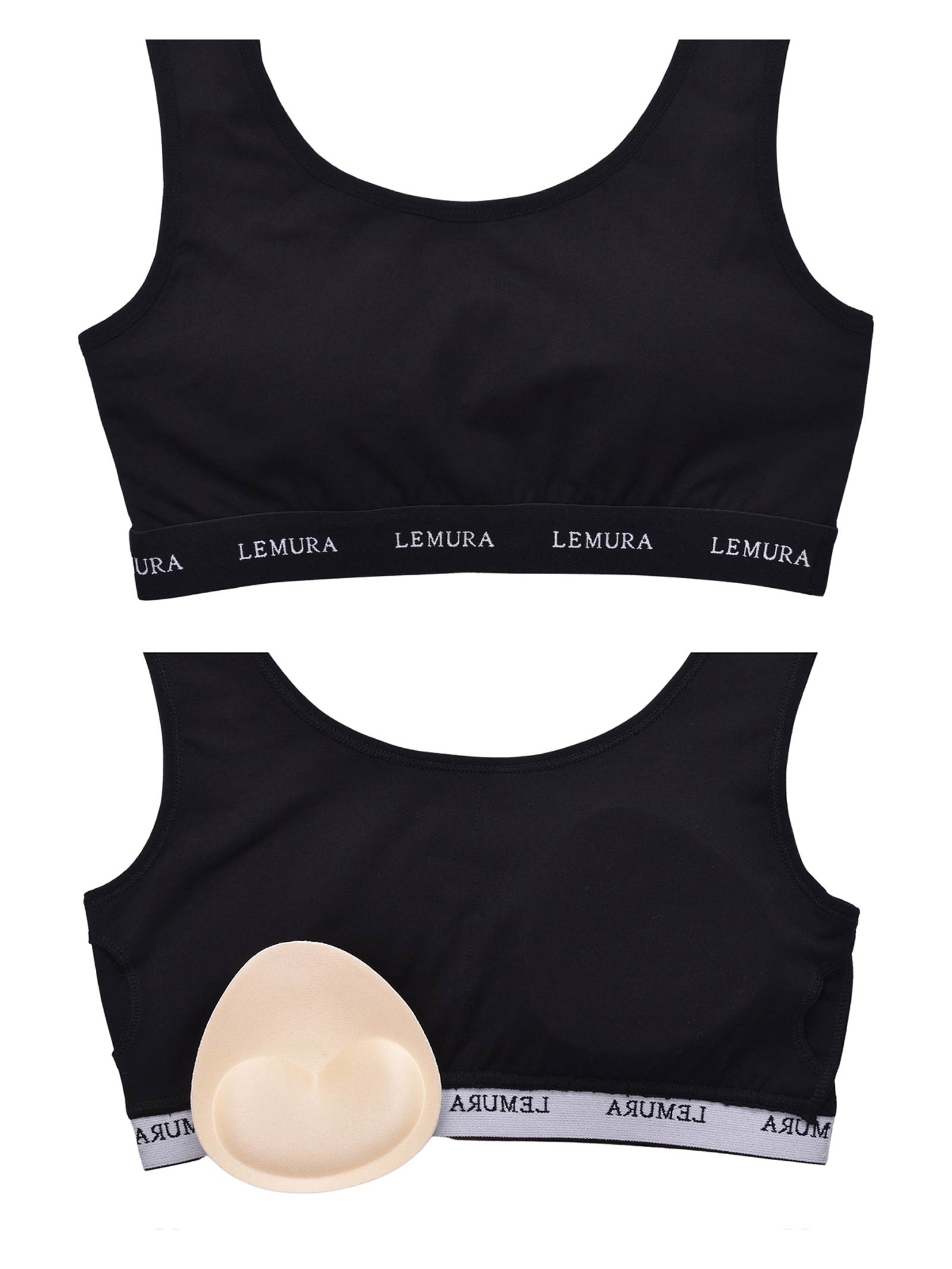 【Rちゃんプロデュース/LEMURA】Original LEMURA Logo Lingerie-フルバックセット-