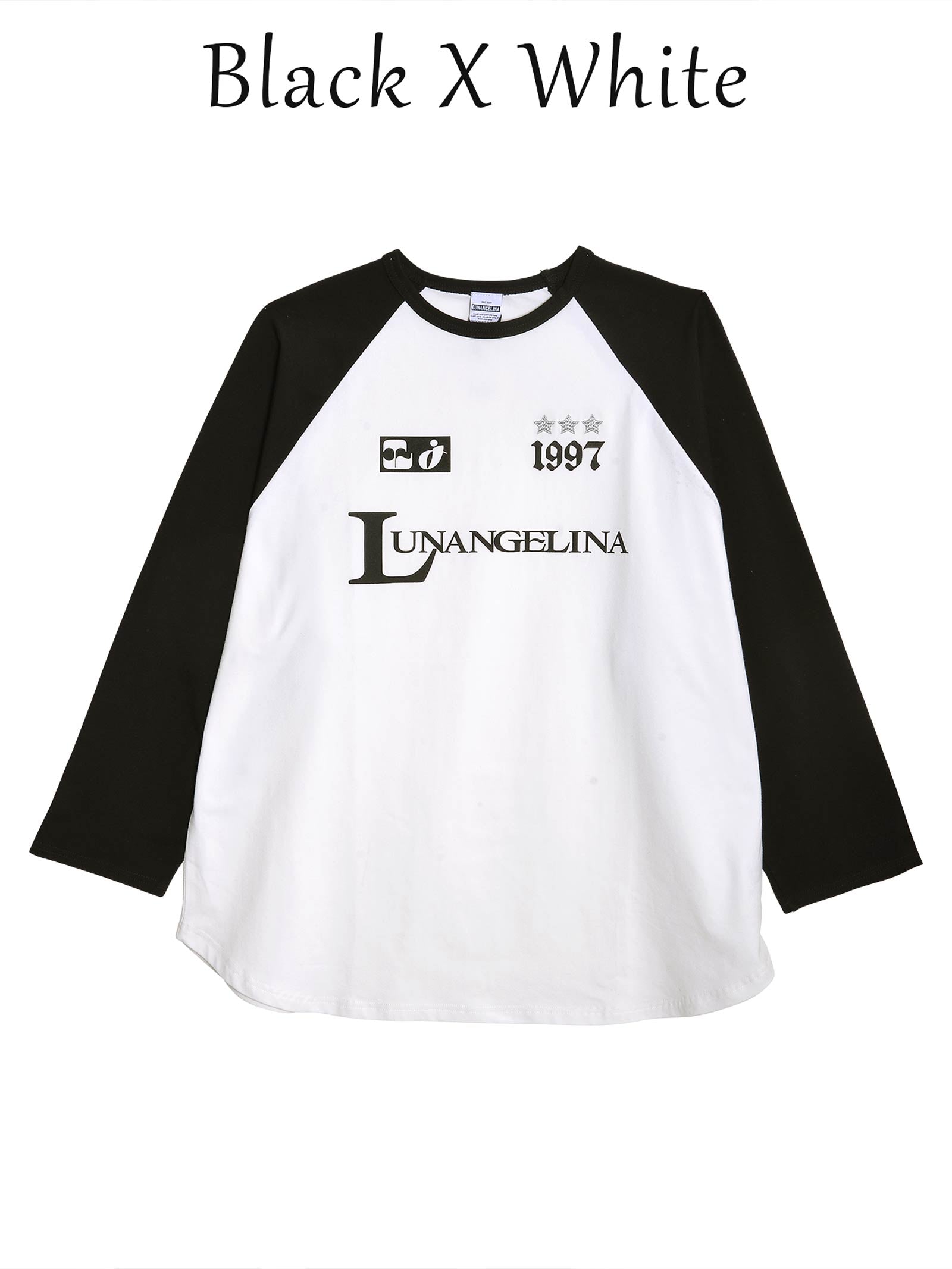 2/14新作!【吉木千沙都(ちぃぽぽ)プロデュース/lunangelina】Logo Raglan L/S Tee