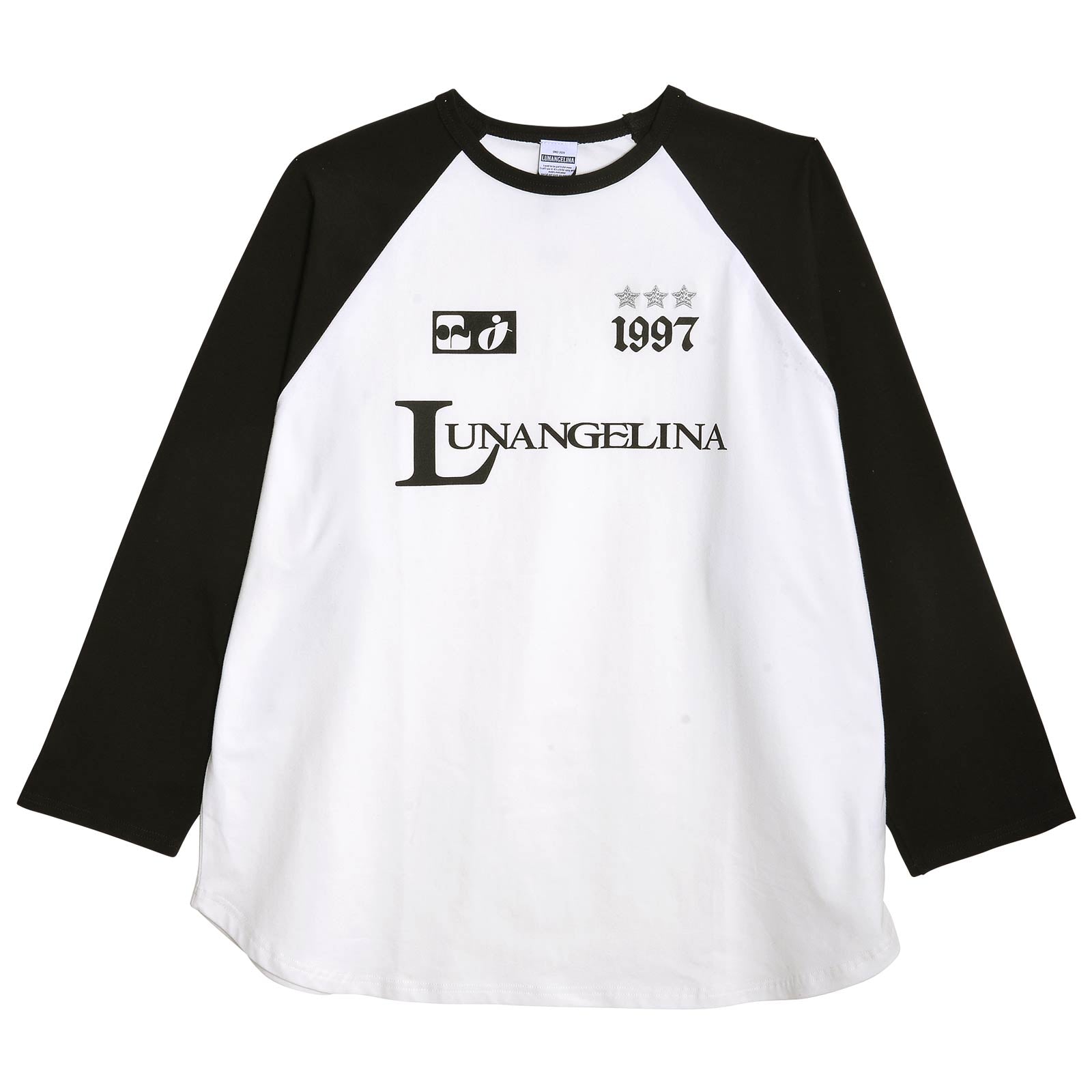 【吉木千沙都(ちぃぽぽ)プロデュース/lunangelina】Logo Raglan L/S Tee