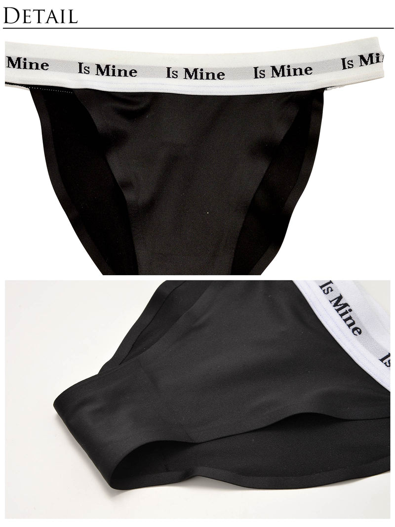 【IsMine】Casual tape Shorts / Black