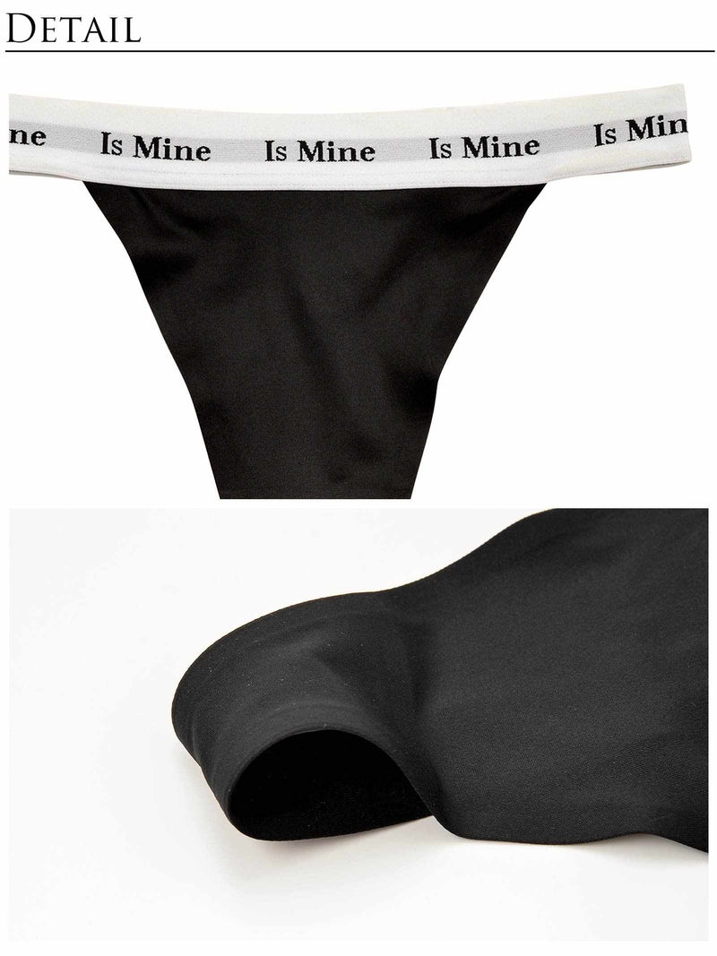 【IsMine】Casual tape T-Shorts / Black