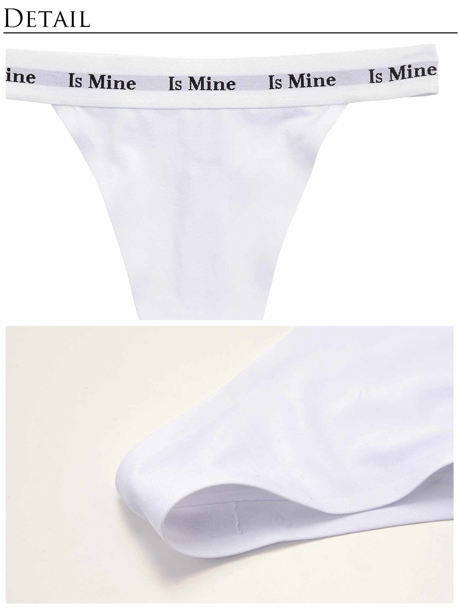 【IsMine】Casual tape T-Shorts / White