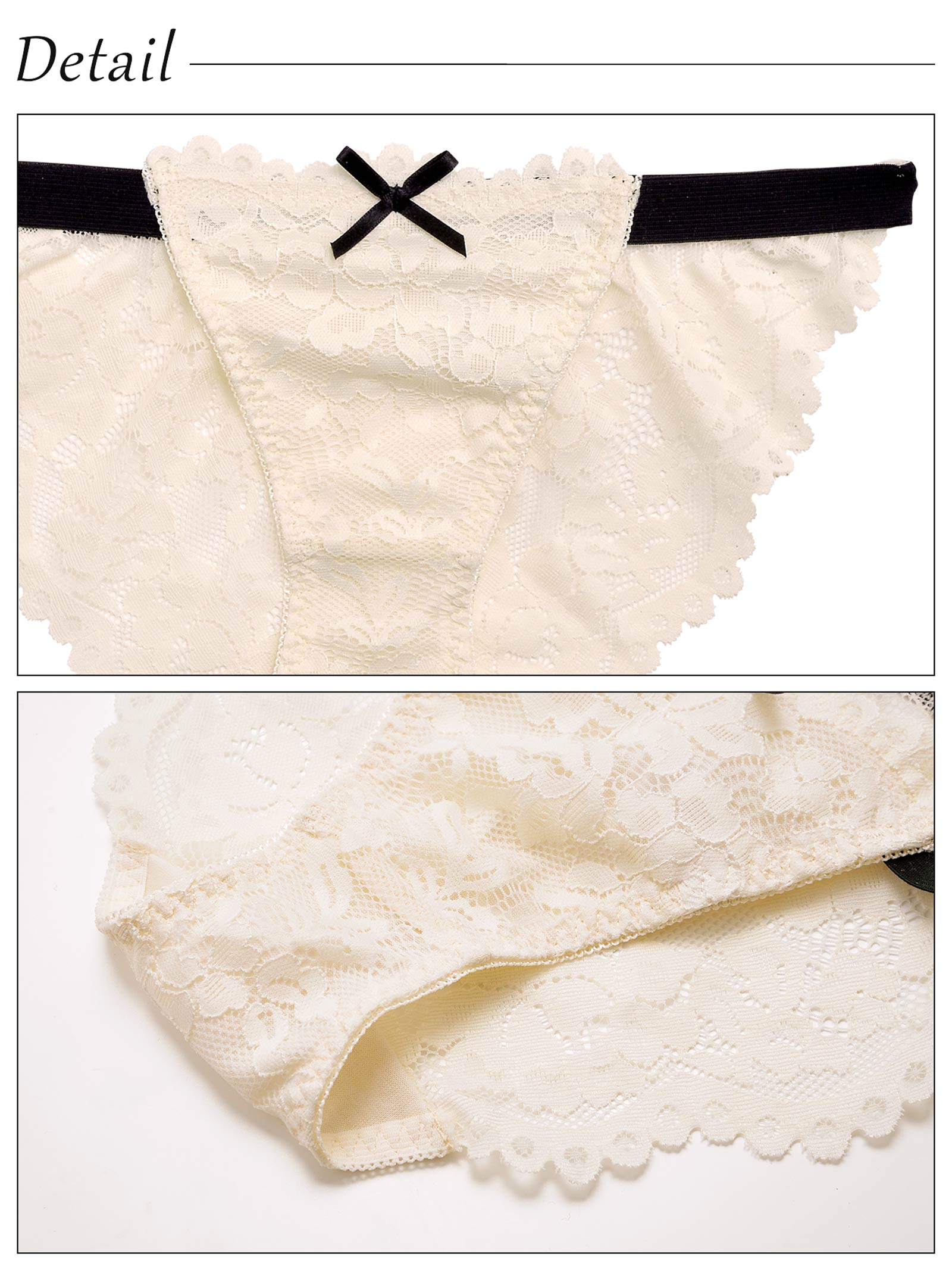 3/30新作!【Lunangelina】Nude Ribbon Lace Bra&shorts