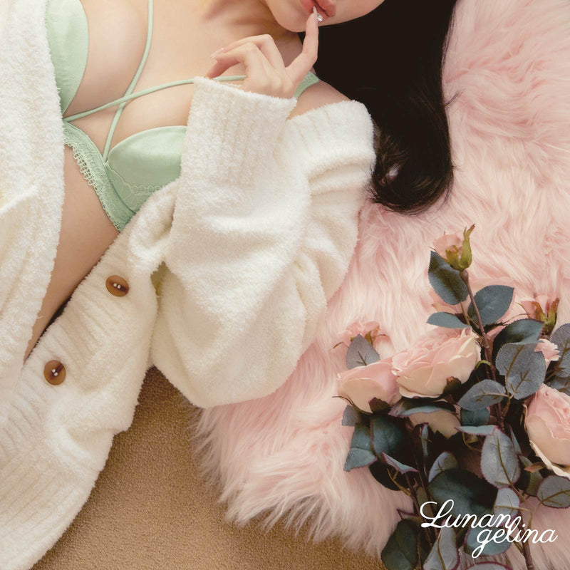 1/14新作!【Lunangelina】Romance Lacy Bra&shorts/Mint[ルナアンへリナ]