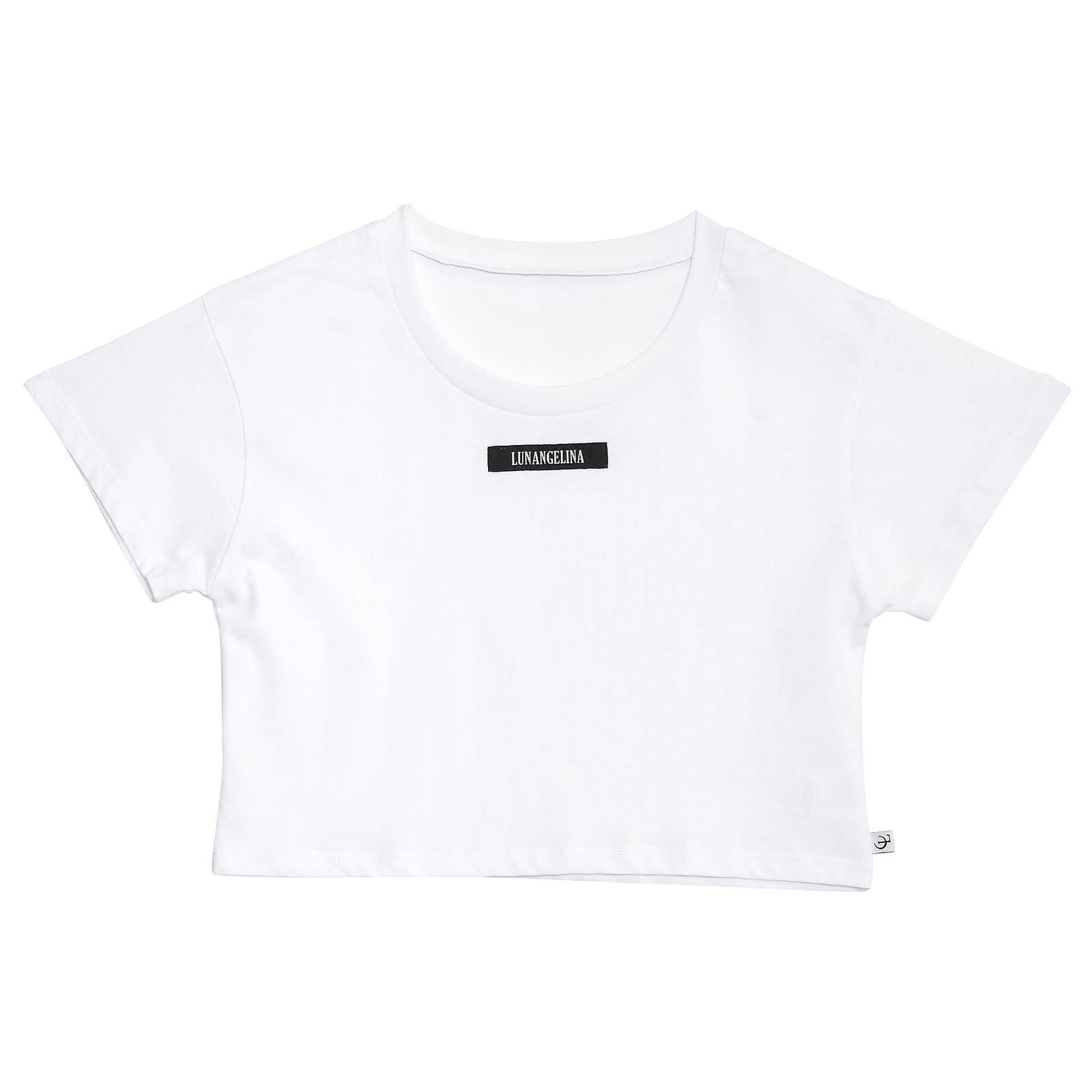 【吉木千沙都(ちぃぽぽ)プロデュース/lunangelina】Minimum Silhouette T-shirt/White