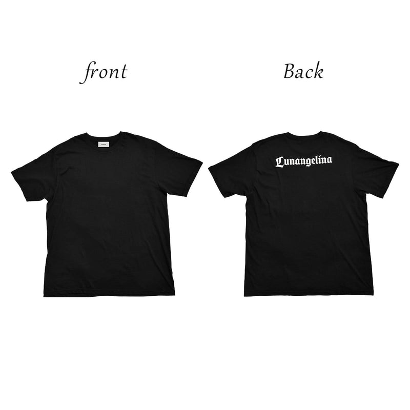 【吉木千沙都(ちぃぽぽ)着用/lunangelina】Back print T-shirt