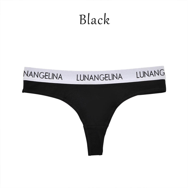 【吉木千沙都(ちぃぽぽ)着用/lunangelina】Logo tape T-back/Black