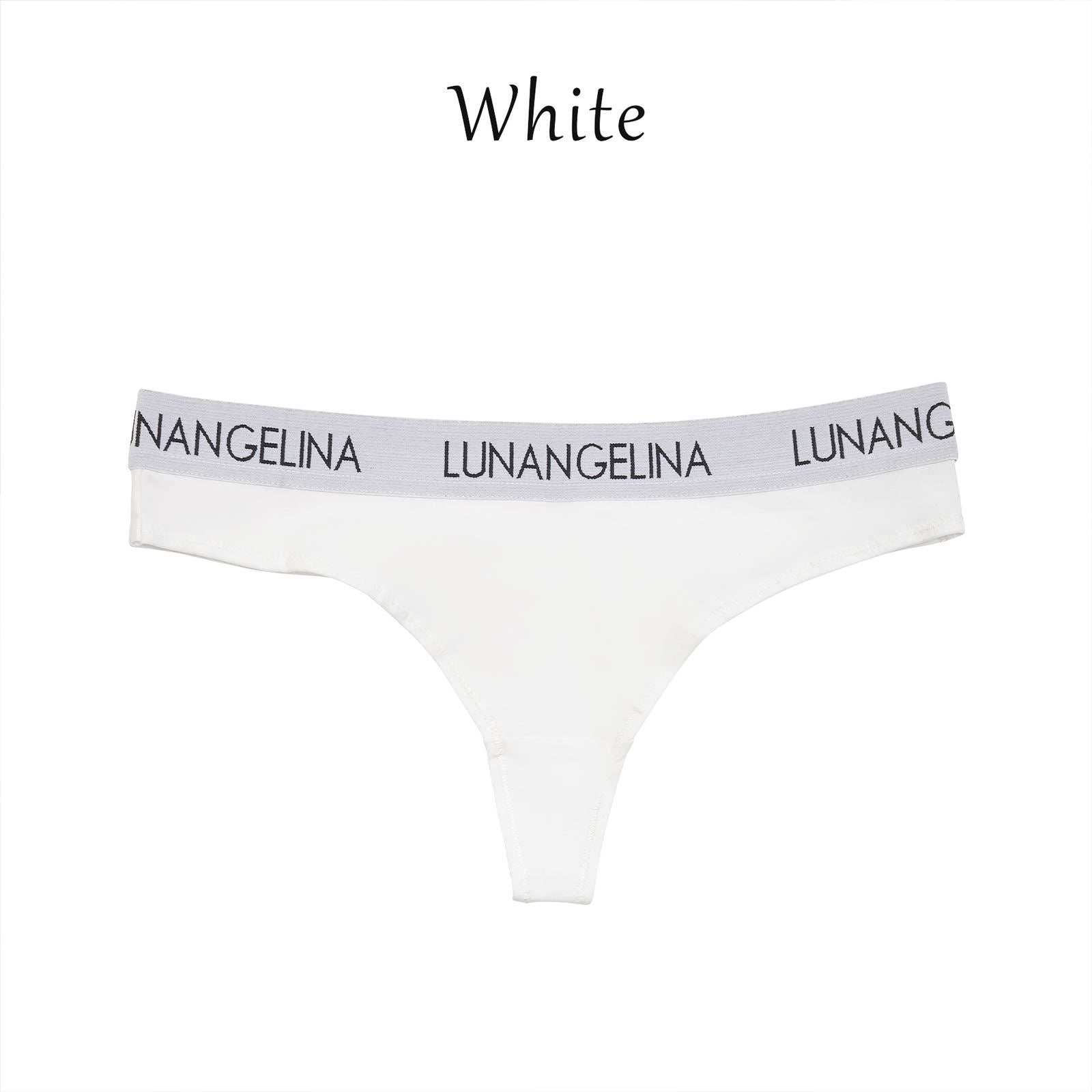 【吉木千沙都(ちぃぽぽ)着用/lunangelina】Logo tape T-back/White