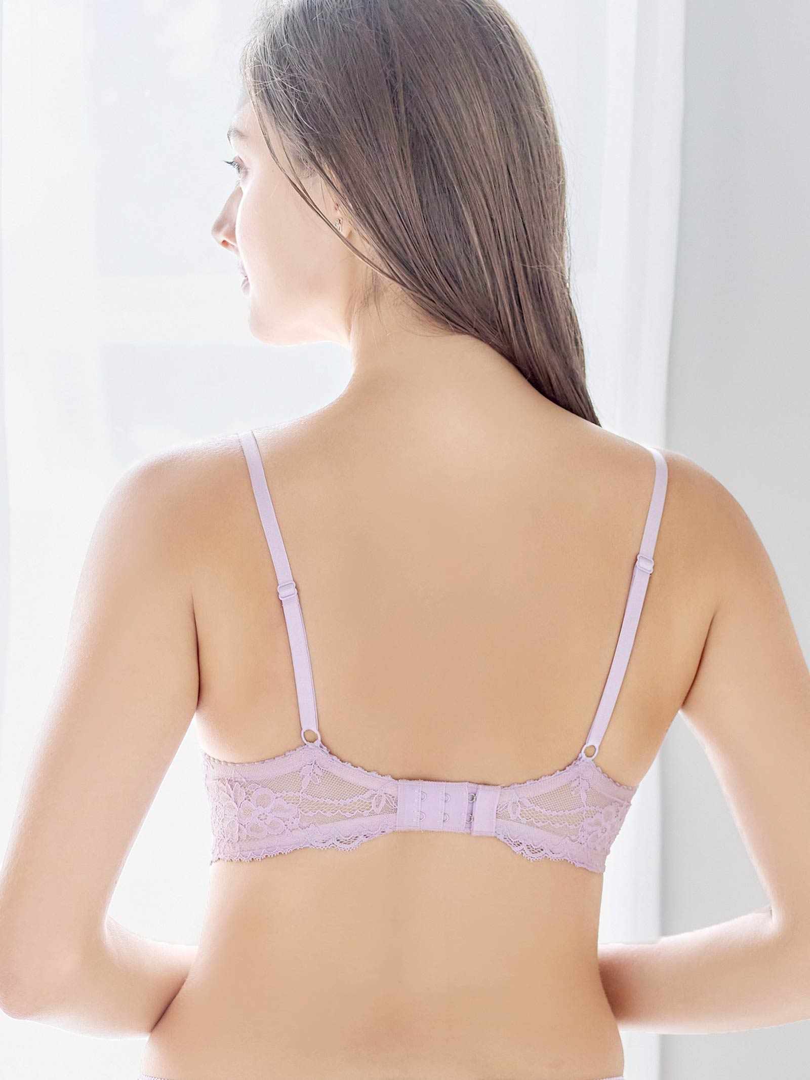 【ダレノガレ明美プロデュース/GARRONE】Ballerina Lace Bra バレリーナレースブラ/ LAVENDER