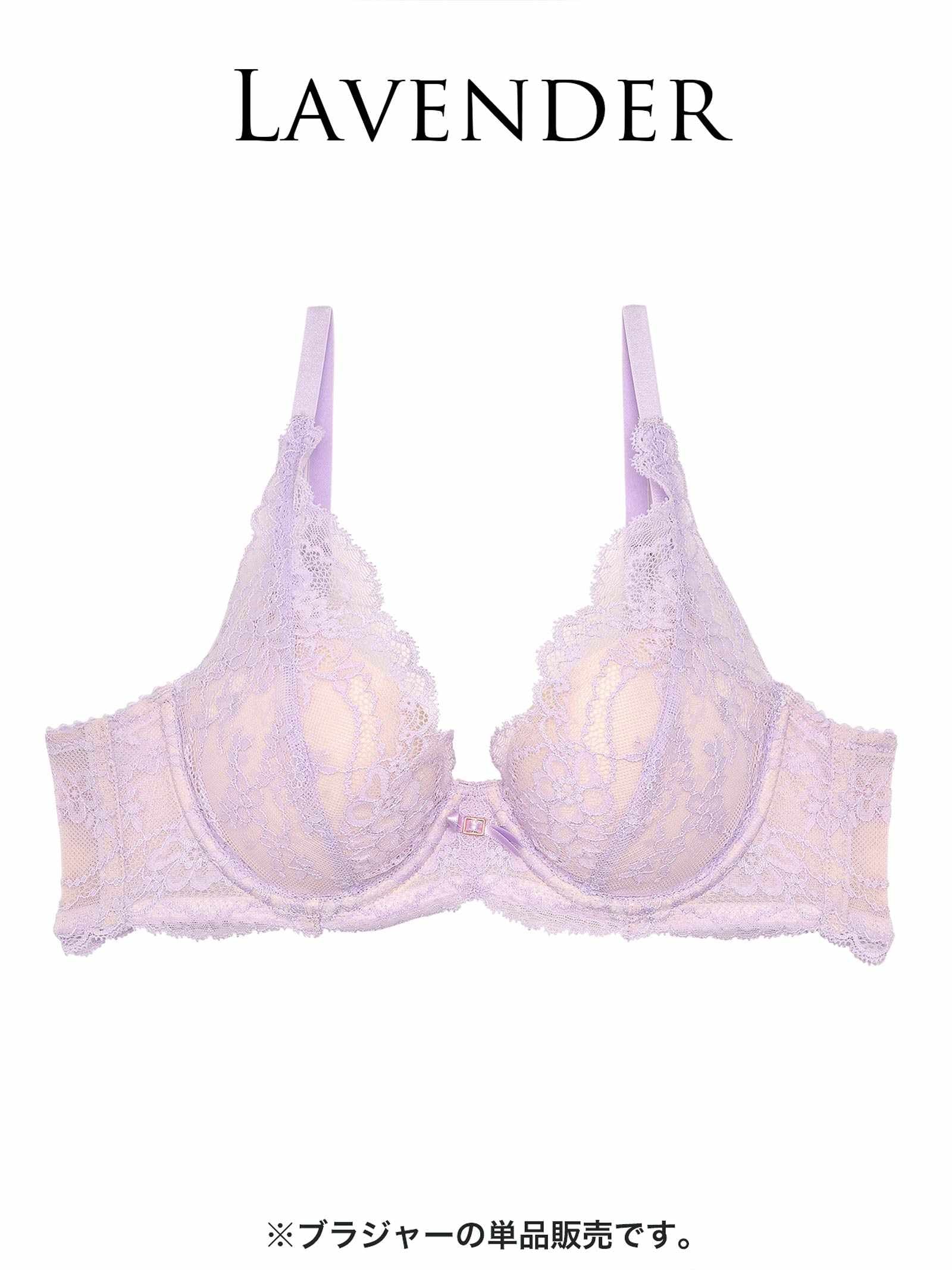 【ダレノガレ明美プロデュース/GARRONE】Ballerina Lace Bra バレリーナレースブラ/ LAVENDER