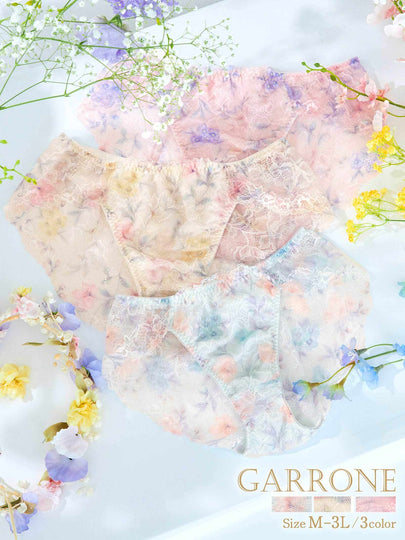 【ダレノガレ明美プロデュース/GARRONE】Flower Crown Print Shorts  フラワークラウンプリントショーツ