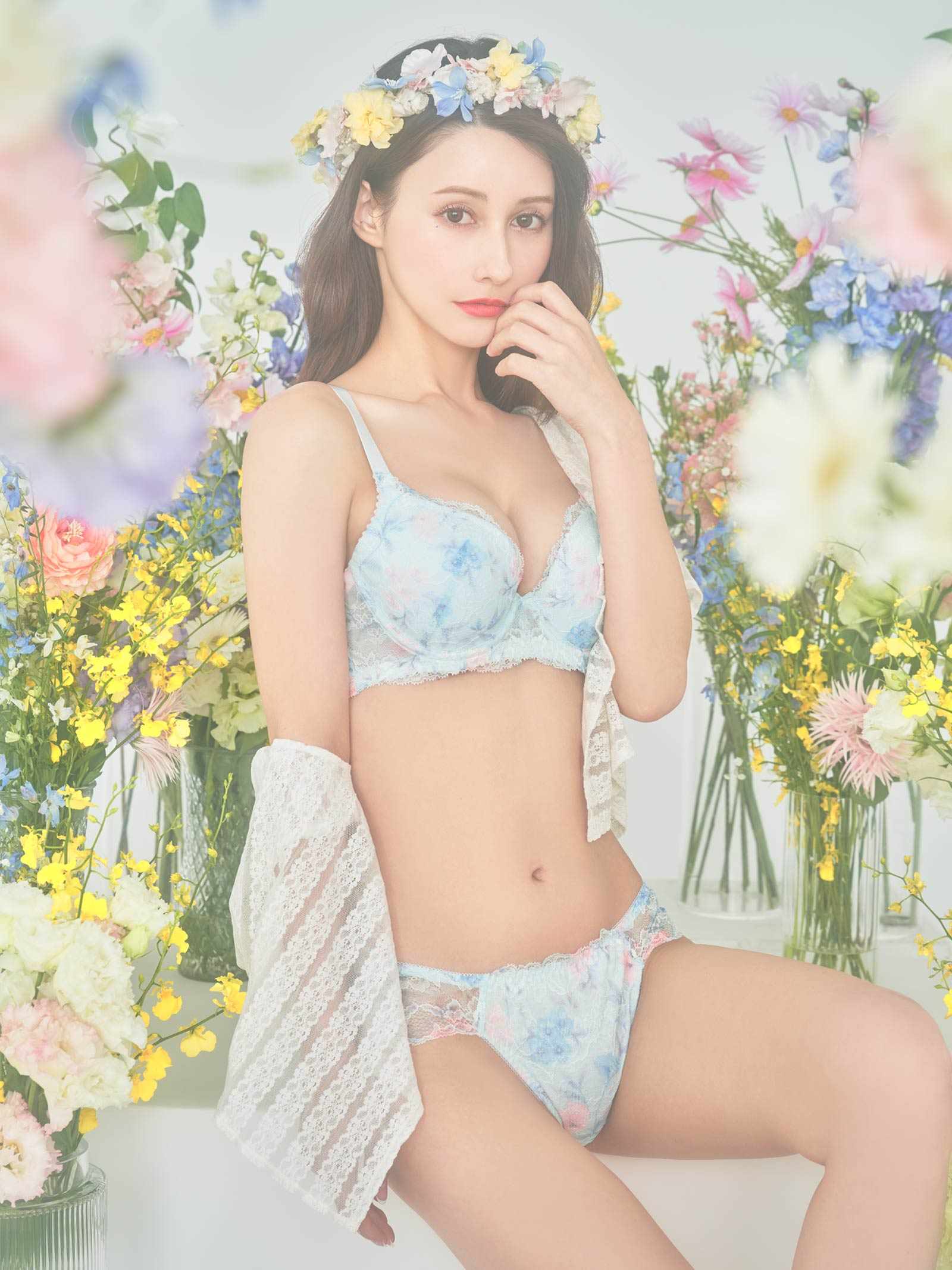 【ダレノガレ明美プロデュース/GARRONE】Flower Crown Print Shorts  フラワークラウンプリントショーツ