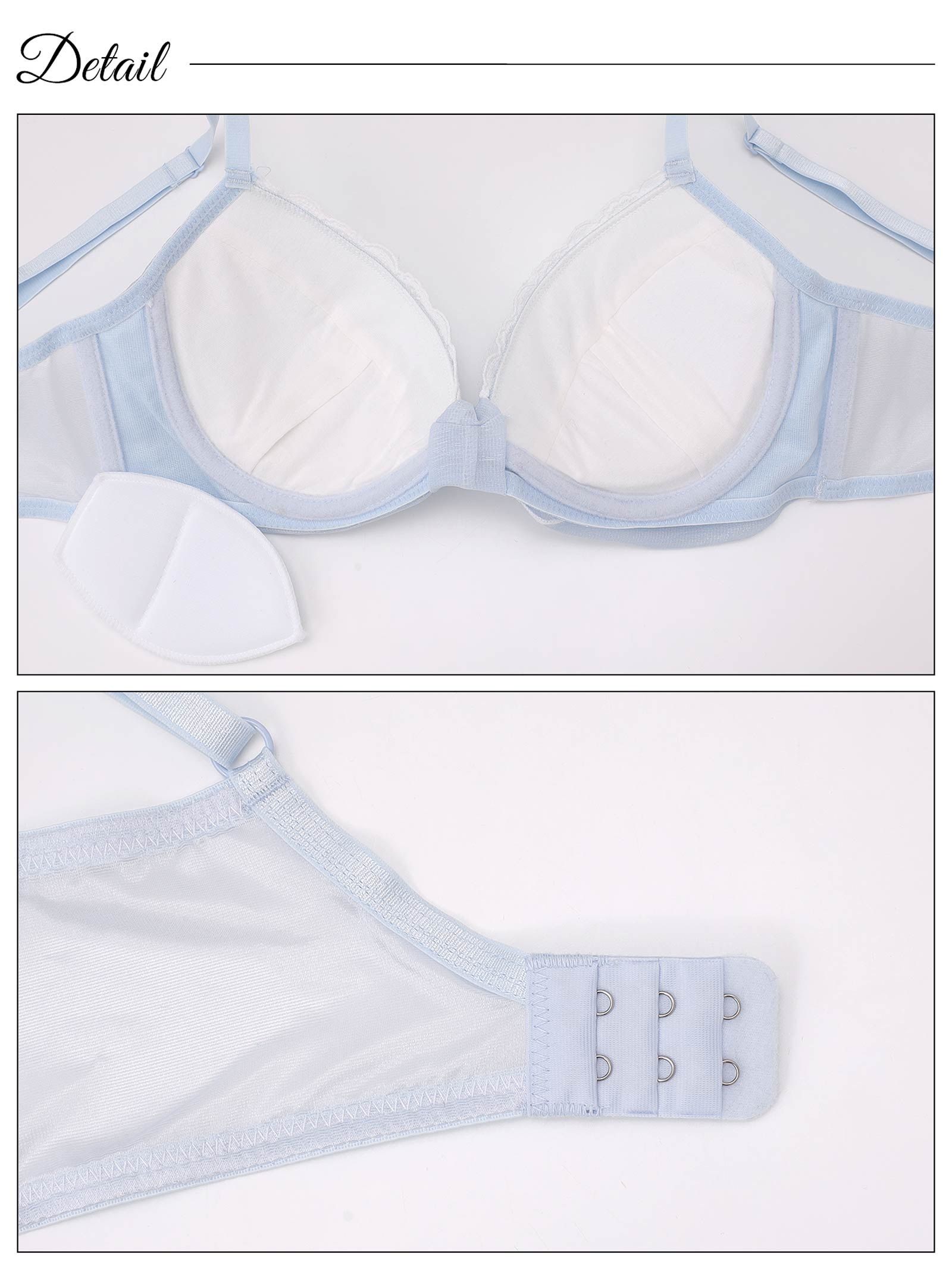 3/20新作!プリンセスリボンガーリー育乳脇高ブラジャー&フルバックショーツ[プチプラ]