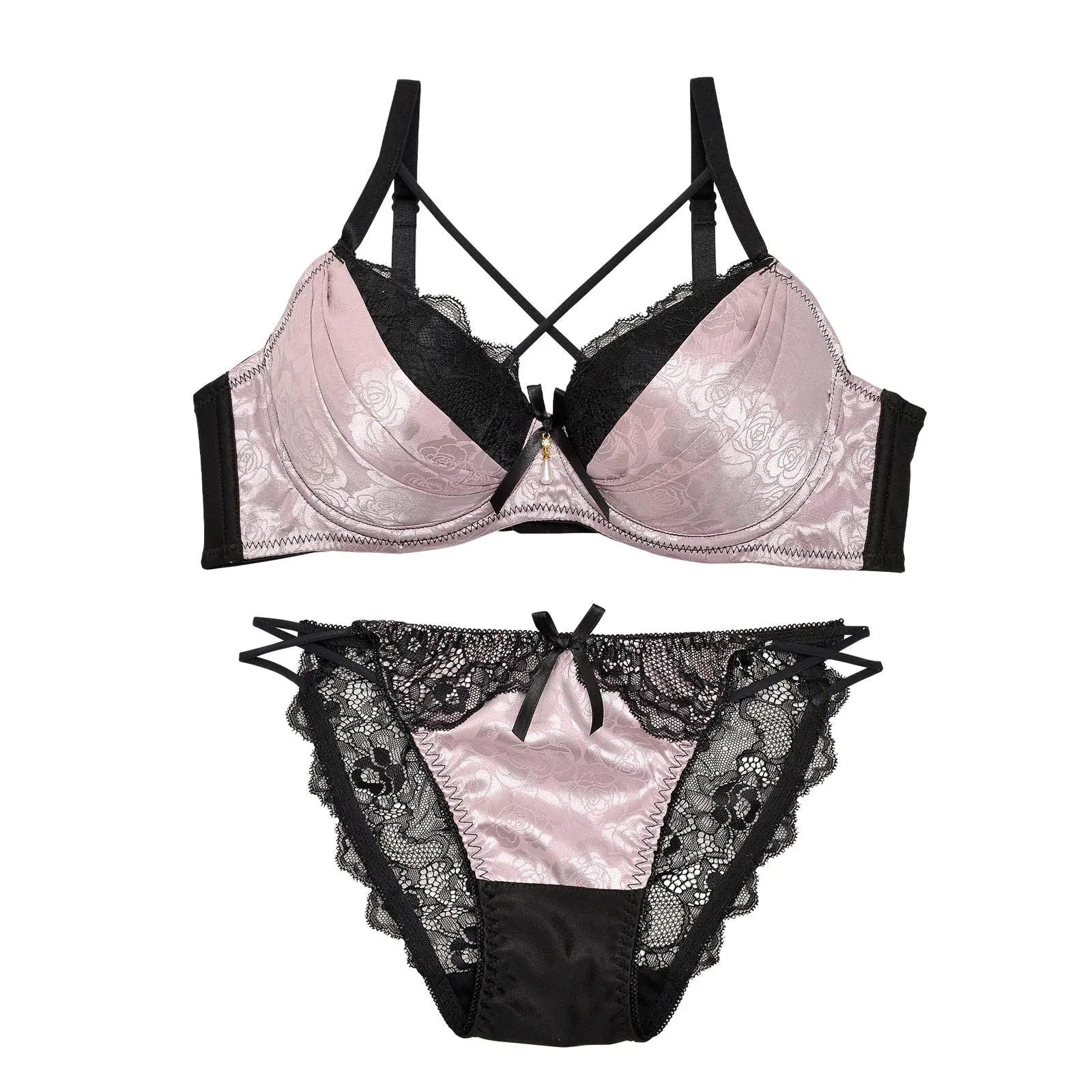 1/20再販!【三上悠亜着用】グロリアローズブラジャー＆バック透けフルバックショーツ - 【公式】247Lingerie