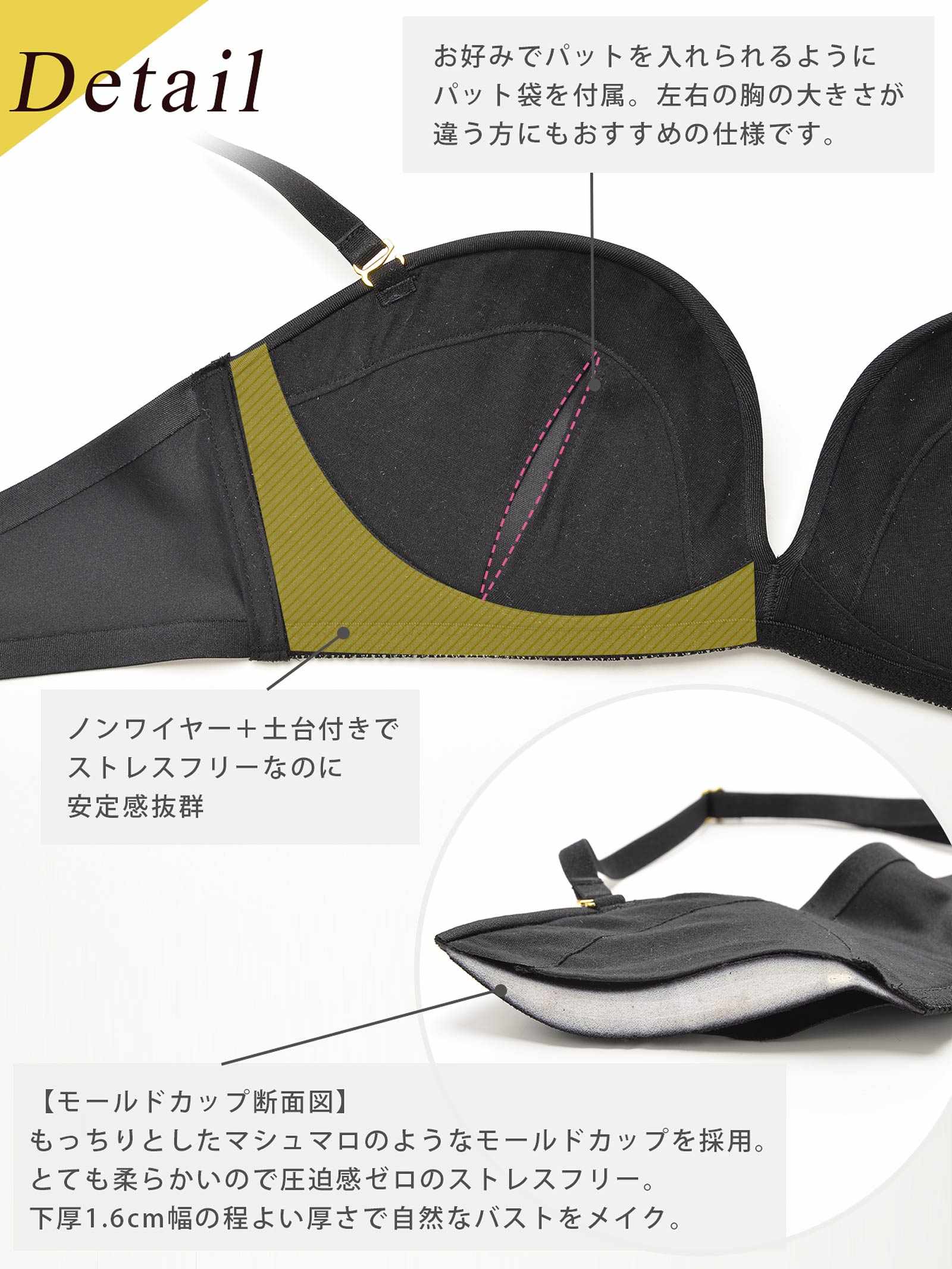 【Re；by Reinest】【A-Fサイズ】DIVA BRA series Seamless Bra/シームレス単品ブラジャー