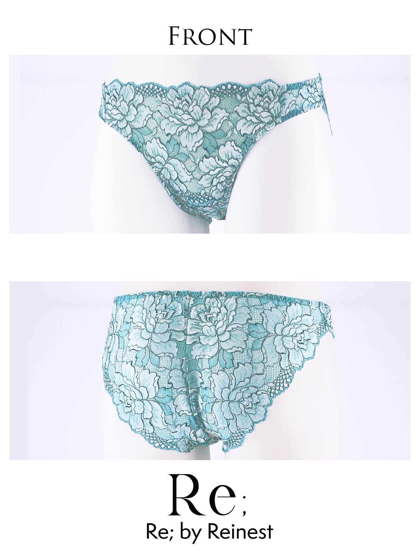 【Re；by Reinest】DIVA BRA series Luxury Lacy Shorts / ラグジュアリーレーシィ単品フルバックショーツ
